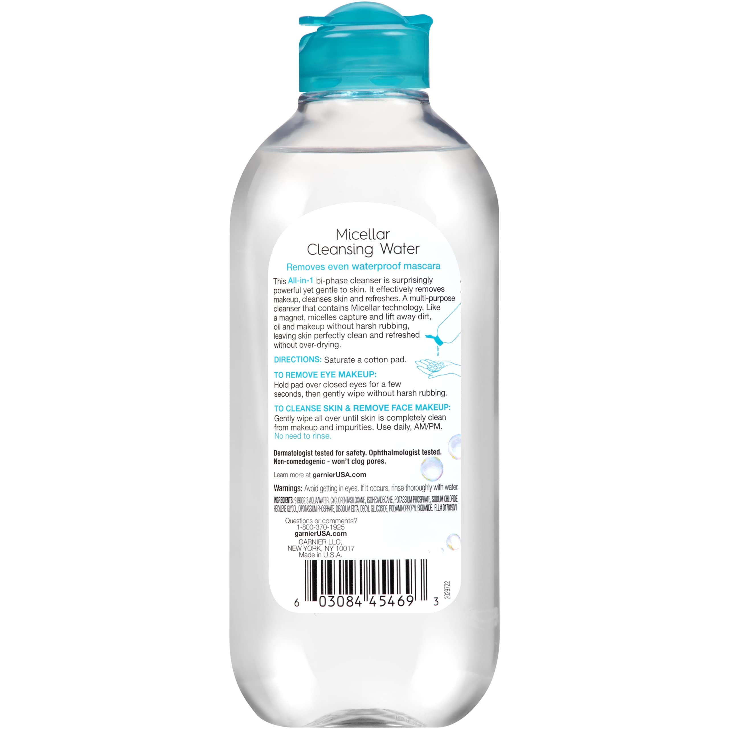 Foto 3 pulgar | Agua Micelar Garnier Hidratante De 400 Ml Para Maquillaje Resistente Al Agua - Venta Internacional.