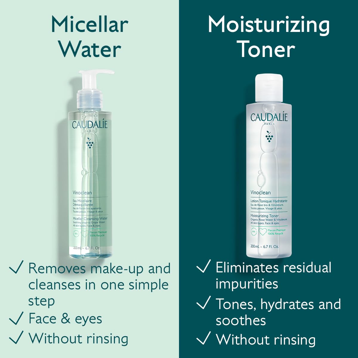 Foto 6 pulgar | Agua Limpiadora Caudalie Vinoclean Micellar 200 Ml - Venta Internacional.