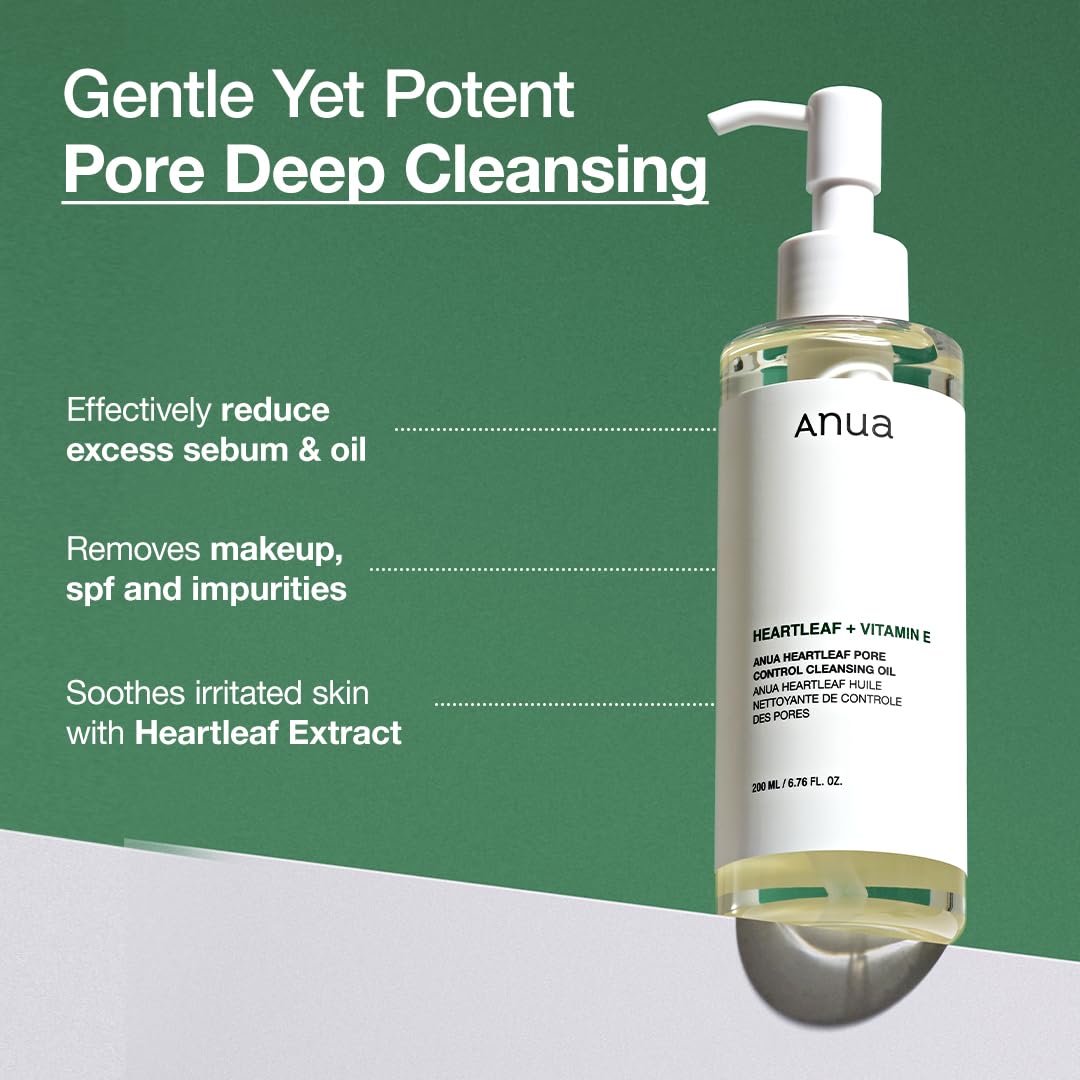 Foto 5 pulgar | Aceite Limpiador Anua Heartleaf Pore Control 200 Ml Para Rostro - Venta Internacional.