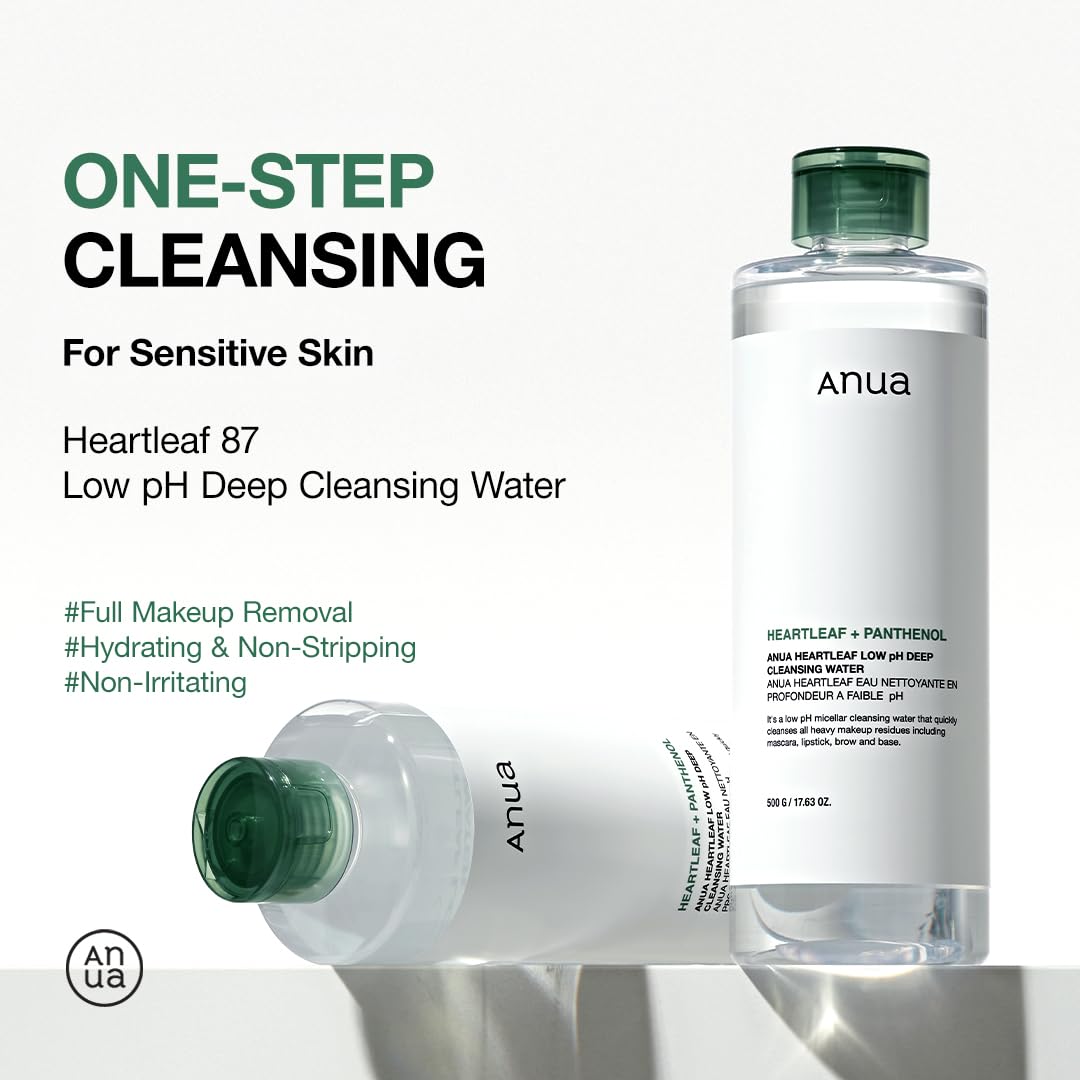 Foto 4 pulgar | Agua Limpiadora Anua Heartleaf, Bajo Ph, 500 Ml, Piel Sensible - Venta Internacional.