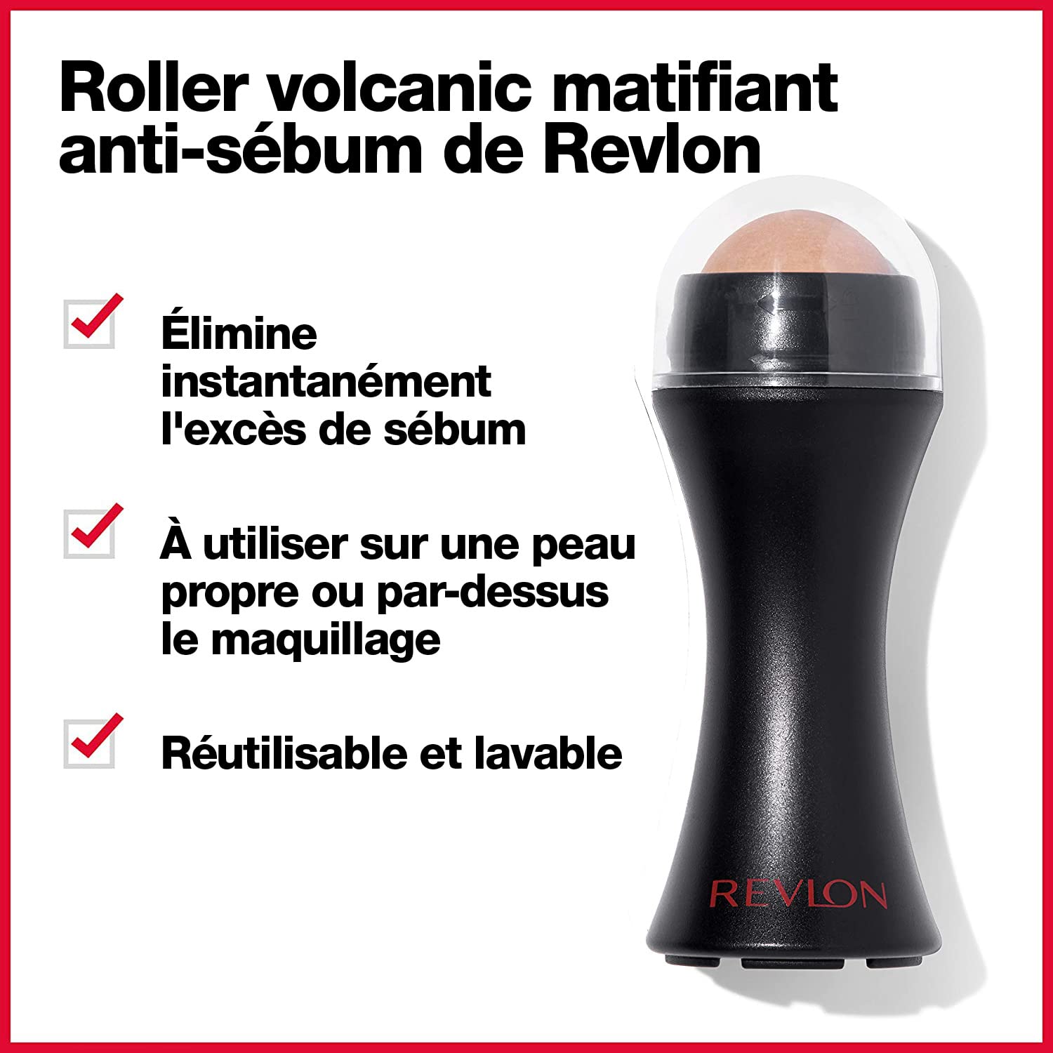 Foto 4 pulgar | Rodillo Facial Revlon Oily Skin Control Volcanic, Reutilizable - Venta Internacional.