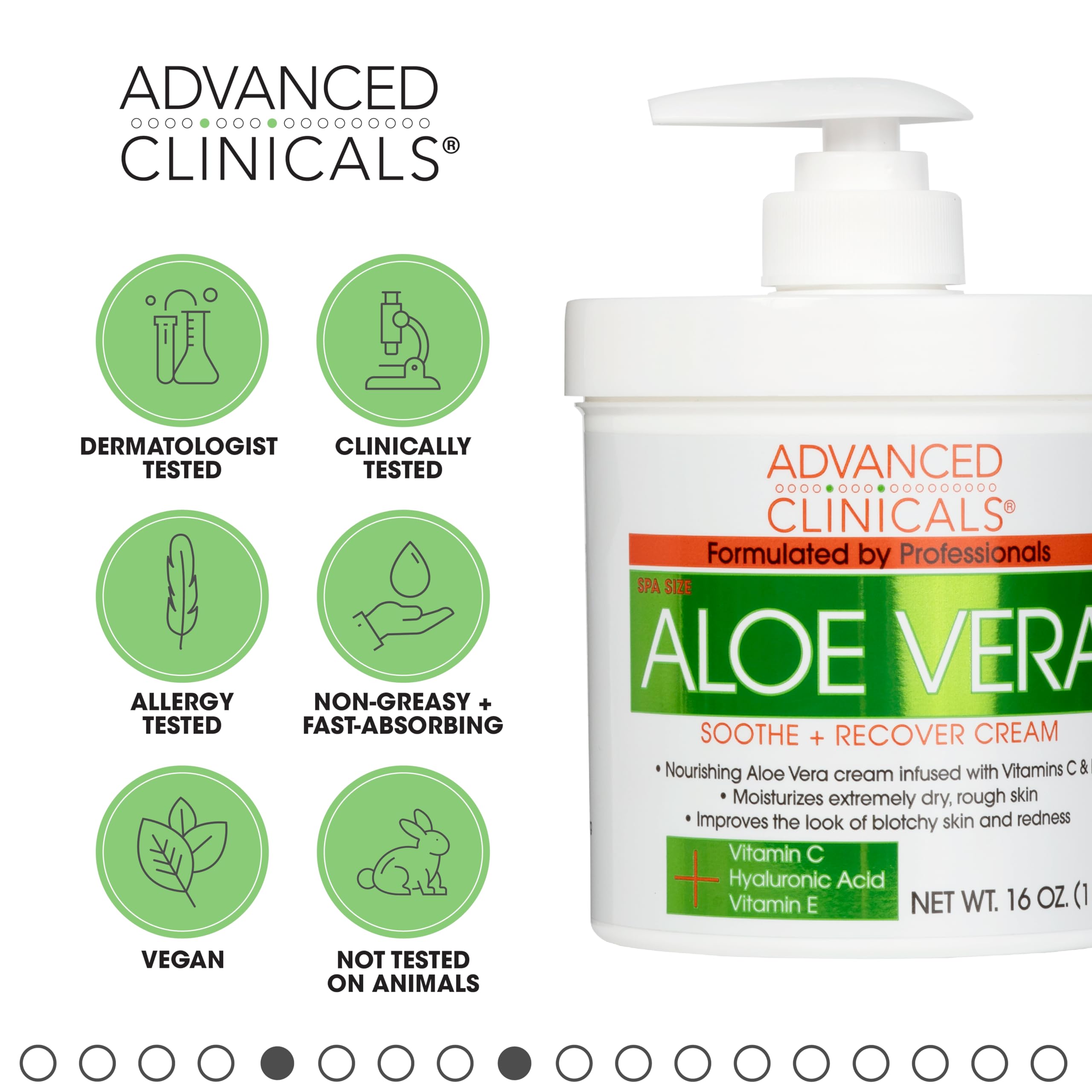 Foto 5 | Loción Corporal Advanced Clinicals Aloe Vera 473 Ml Con Vitamina C - Venta Internacional.