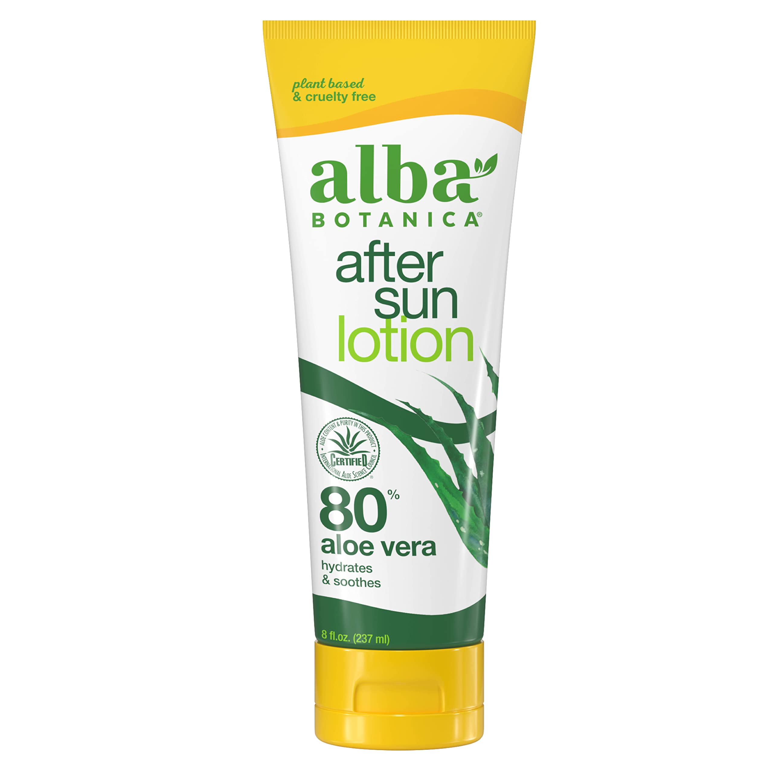 Loción Alba Botanica Con Aloe Vera 80% Para Después Del Sol, Tubo De 240 Ml - Venta Internacional.