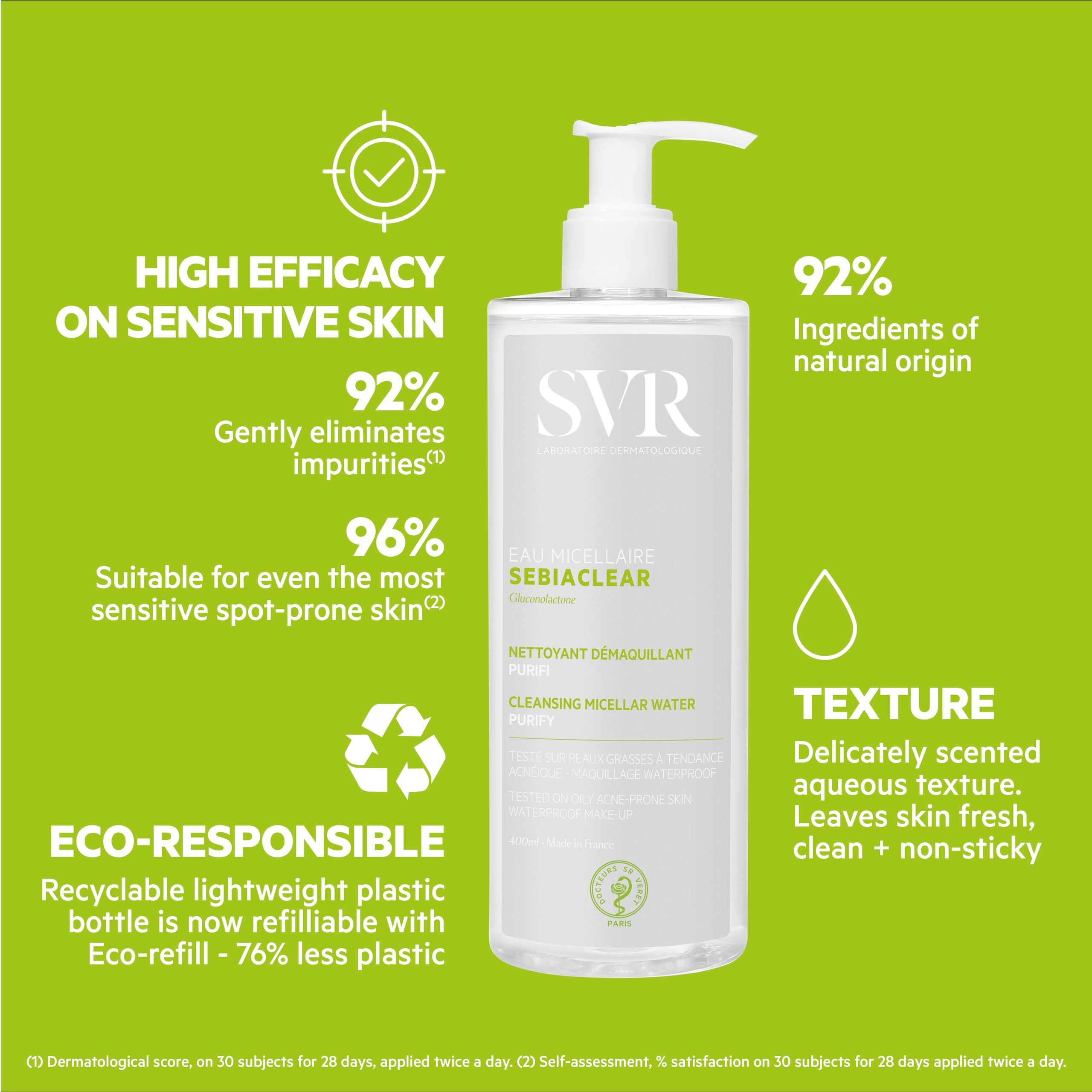 Foto 5 | Desmaquillante Limpiador Svr Sebiaclear Agua Micelar 400ml - Venta Internacional.
