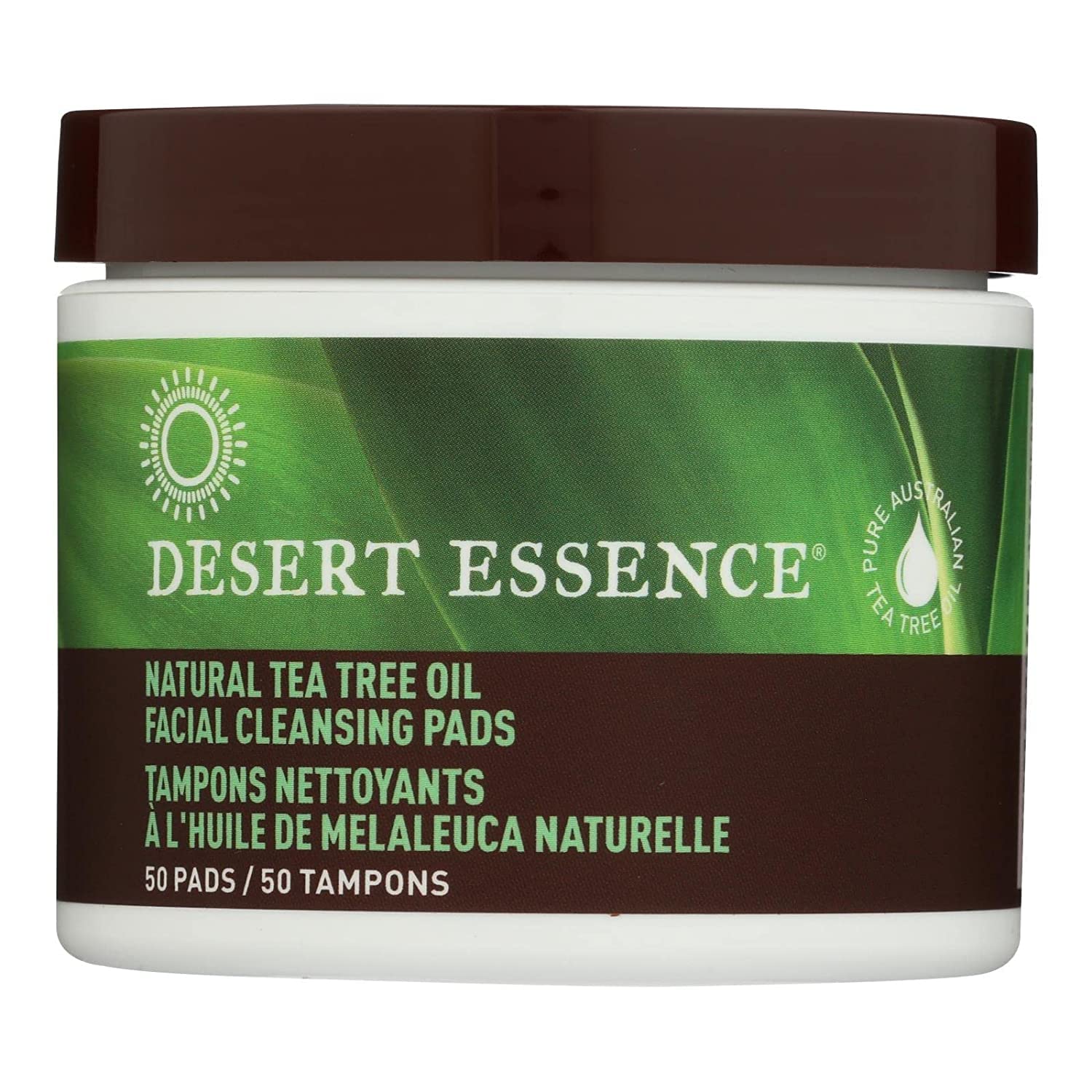 Foto 1 | Almohadillas Limpiadoras Faciales Desert Essence  Aceite Natural De Árbol De Té - Venta Internacional.