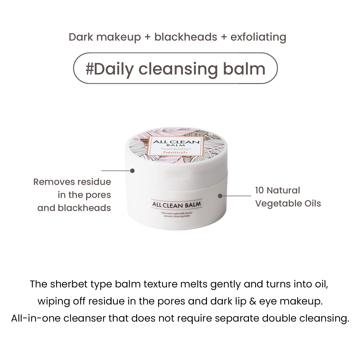 Foto 7 pulgar | Bálsamo Limpiador Heimish All Clean Balm 120 Ml Con Aceite Aromático - Venta Internacional.
