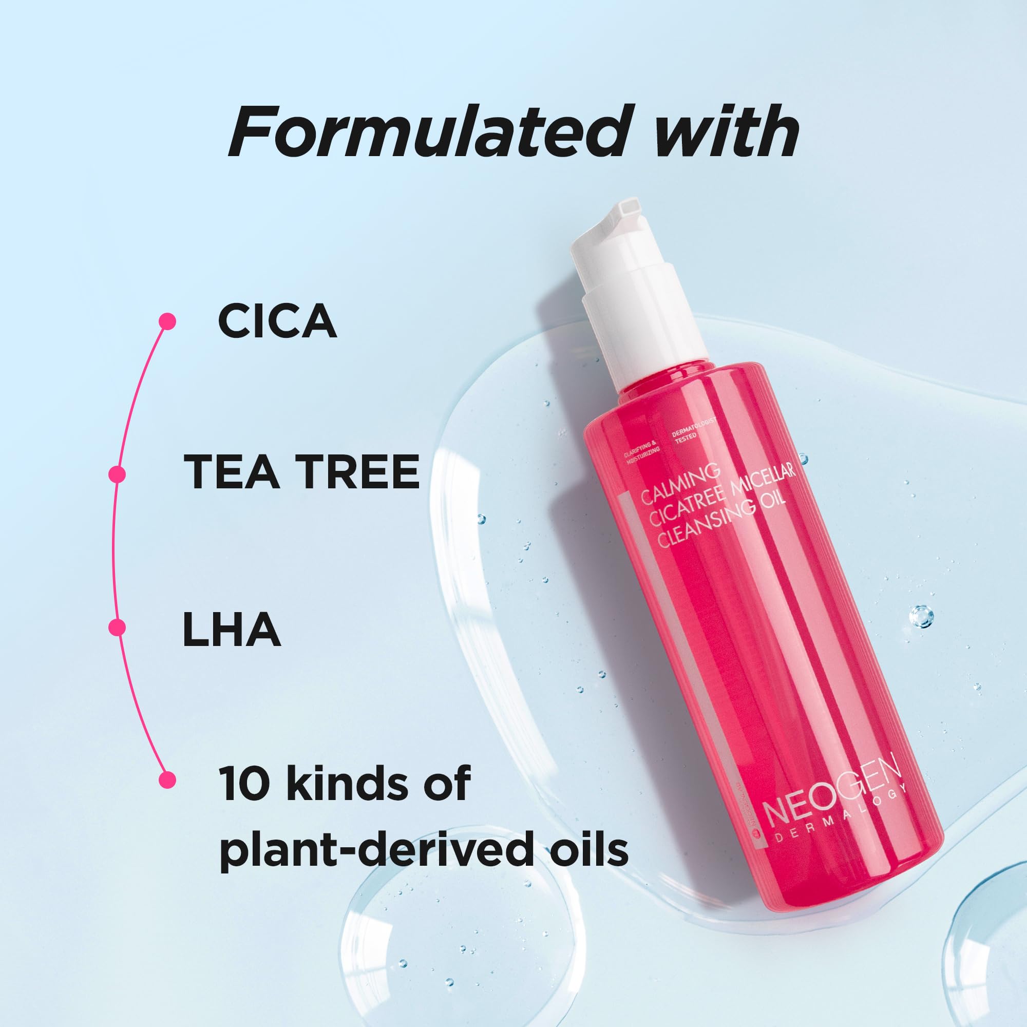 Foto 6 | Aceite Limpiador Neogen Dermalogy Calmante Cica Tree 300 Ml - Venta Internacional.