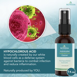 Foto 3 | Limpiador De Párpados Y Pestañas Noveha De Acción Rápida 30 Ml Hipocloroso - Venta Internacional.