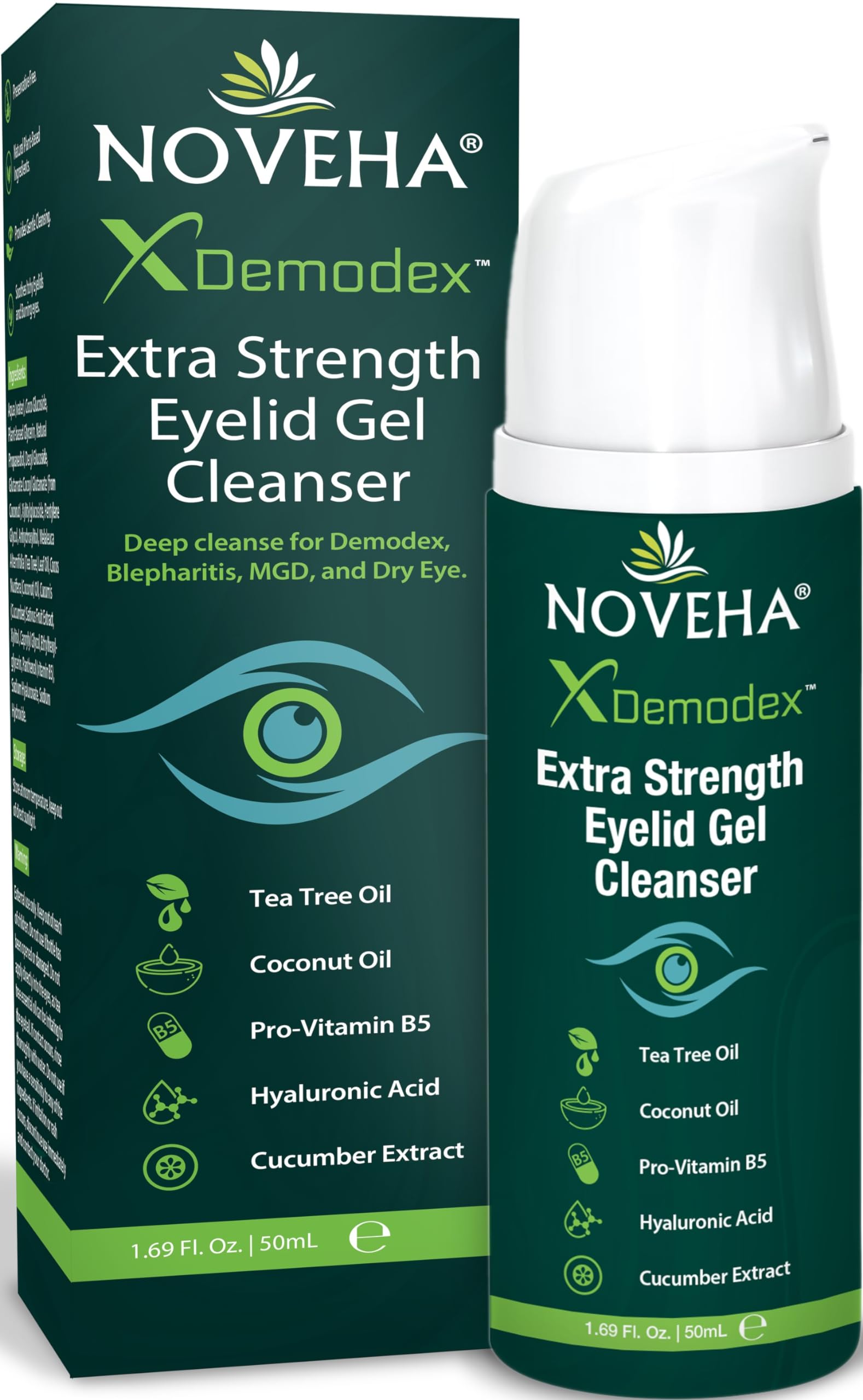 Foto 2 pulgar | Gel Limpiador Para Párpados Noveha Demodex Extra Strength 50 Ml - Venta Internacional.