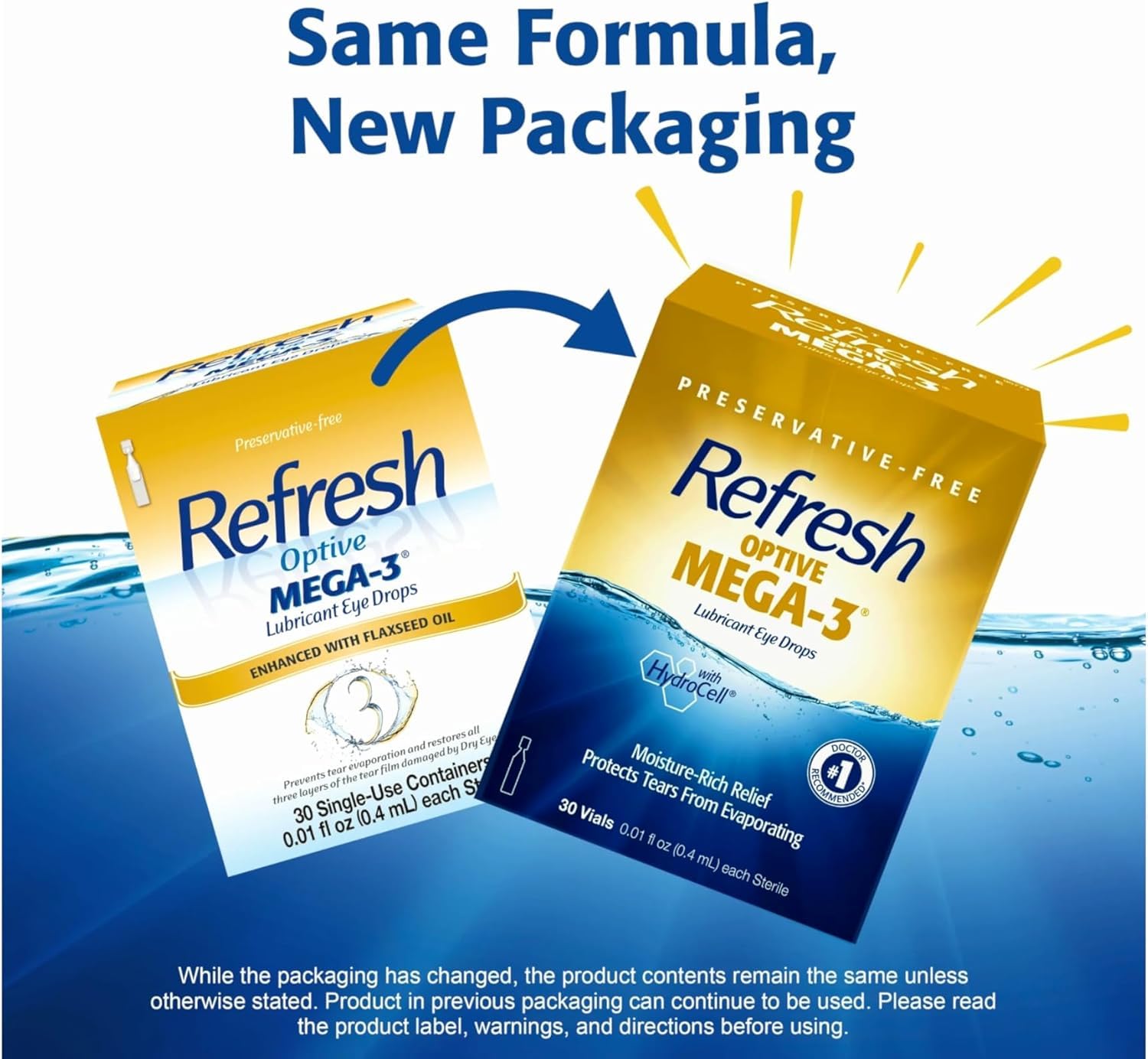 Foto 2 | Lubricante Eye Drops Refresh Optive Mega-3  30 Ml (paquete De 3) - Venta Internacional.