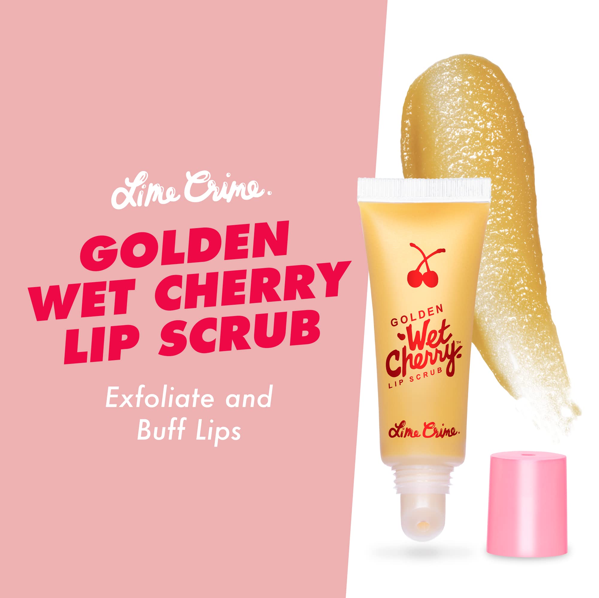 Foto 3 pulgar | Exfoliante Labial Lime Crime Golden Wet Cherry, Hidratante Vegano - Venta Internacional.