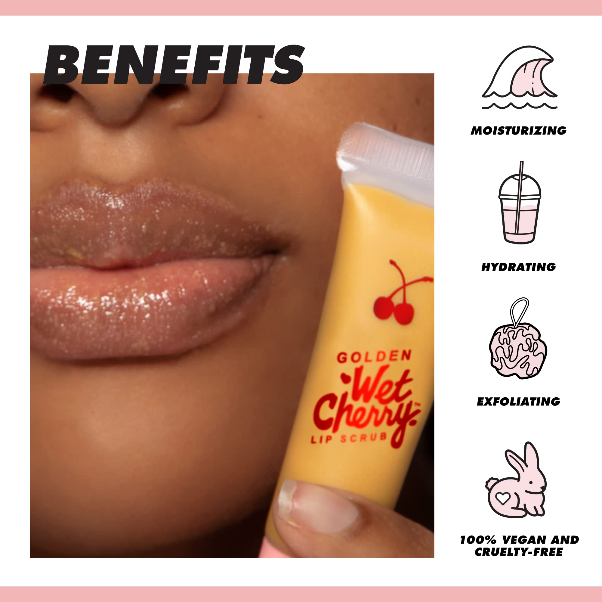 Foto 4 pulgar | Exfoliante Labial Lime Crime Golden Wet Cherry, Hidratante Vegano - Venta Internacional.