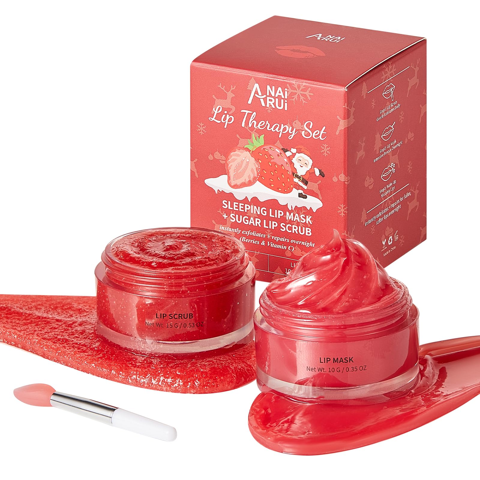 Foto 1 | Set De Exfoliante Y Mascarilla Labial Anai Rui Lip Exfoliator & Hidratante - Venta Internacional.