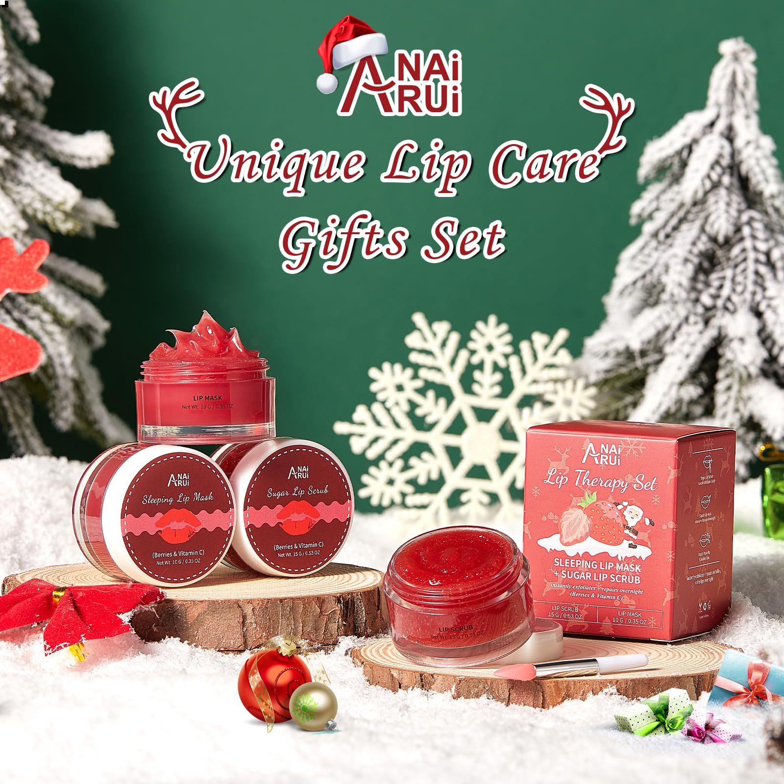 Foto 3 | Set De Exfoliante Y Mascarilla Labial Anai Rui Lip Exfoliator & Hidratante - Venta Internacional.