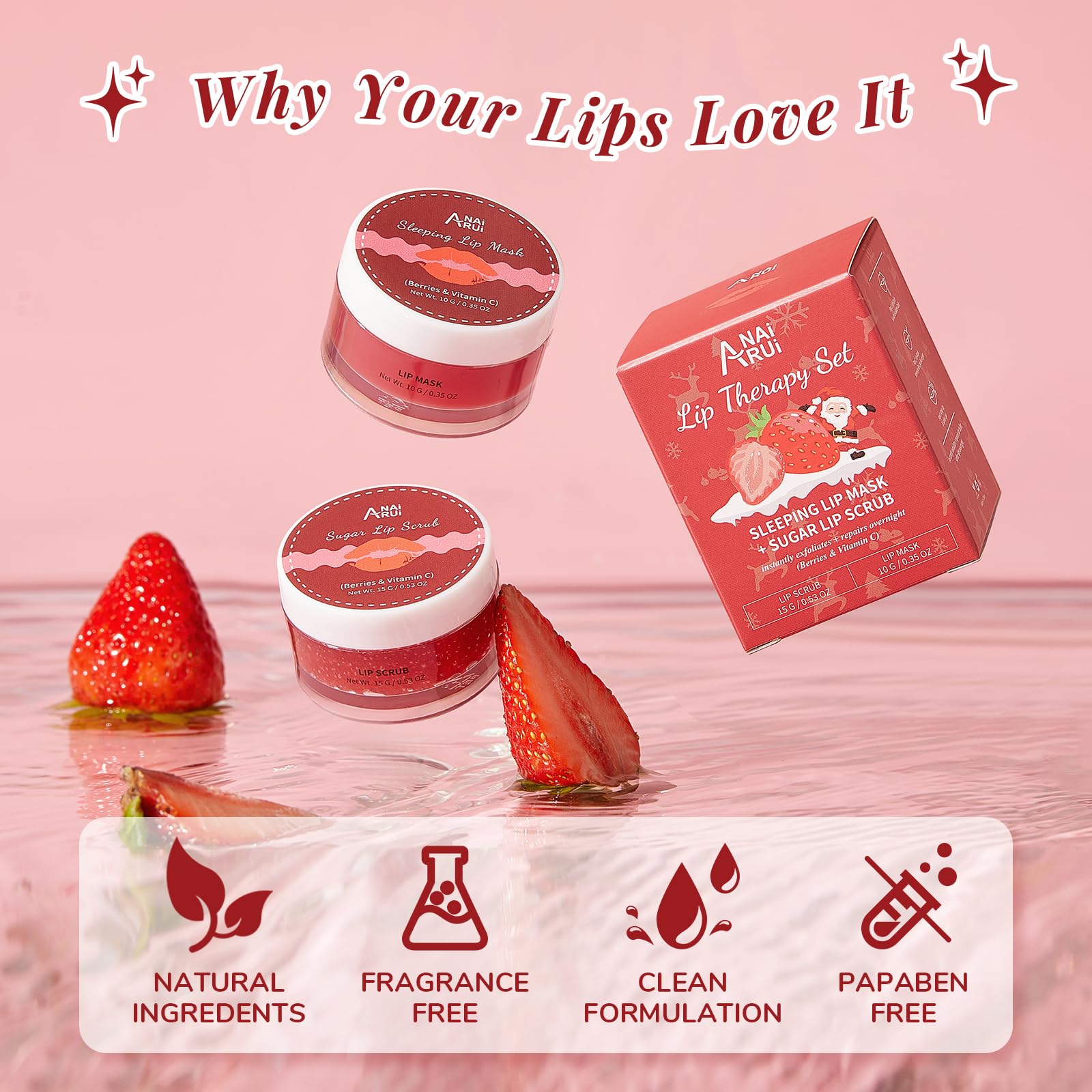 Foto 6 pulgar | Set De Exfoliante Y Mascarilla Labial Anai Rui Lip Exfoliator & Hidratante - Venta Internacional.