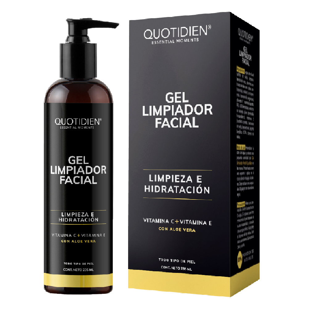 Foto 2 pulgar | Gel Limpiador Quotidien con Vitamina C + Aloe Vera Skin Care Facial 235ml