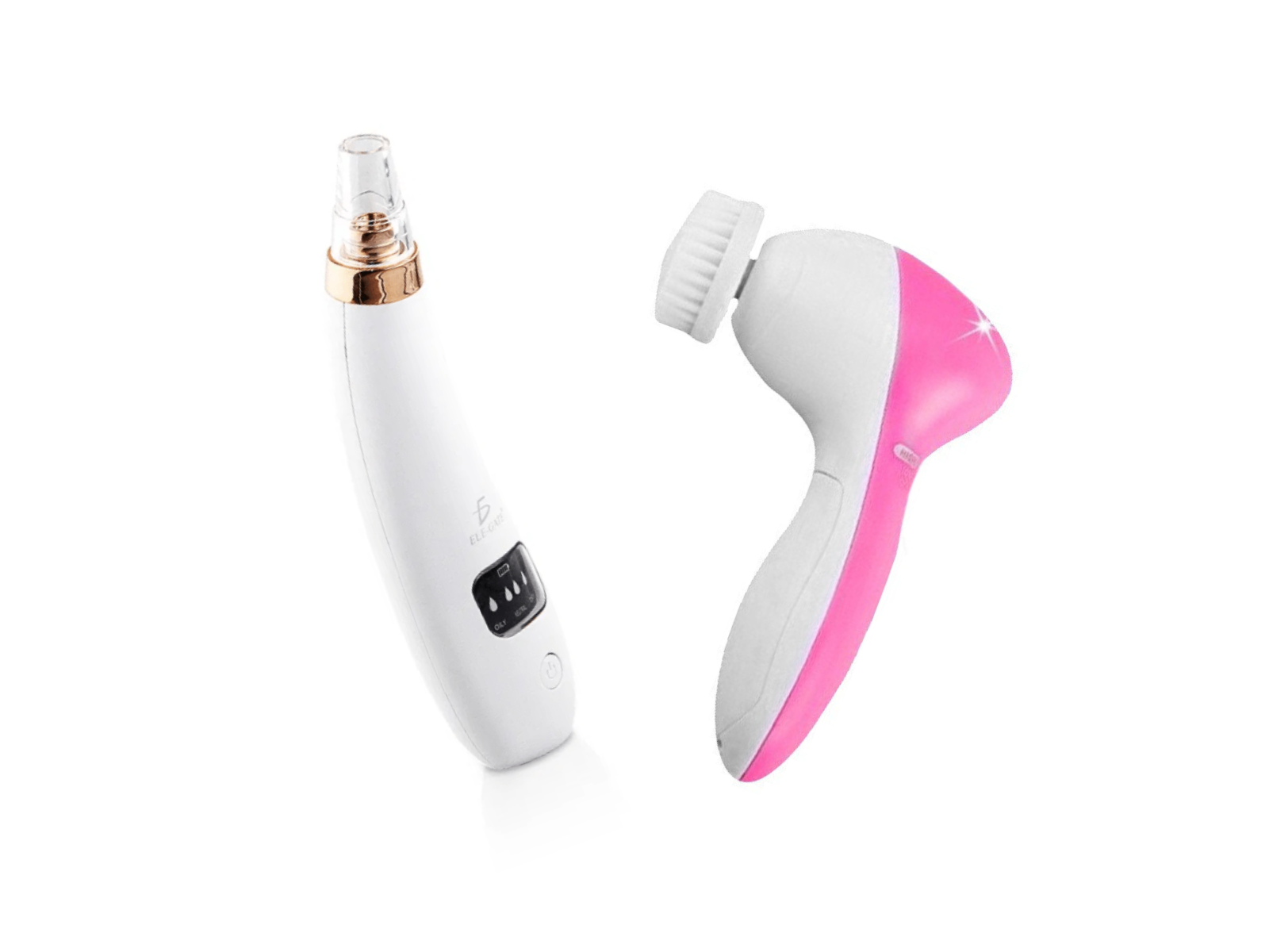 Duo Facial Extractor de Poros y Masajeador Facial color Blanco