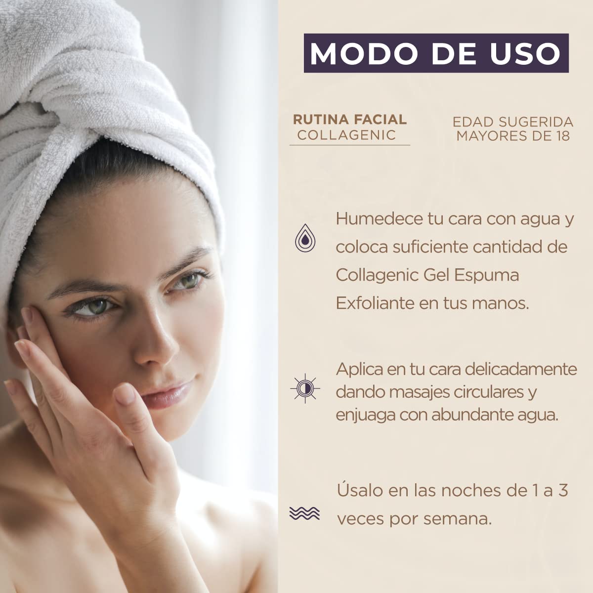 Foto 5 pulgar | Gel Espuma Limpiadora con Ácido Salicílico y Colágeno Collagenic 500 ml