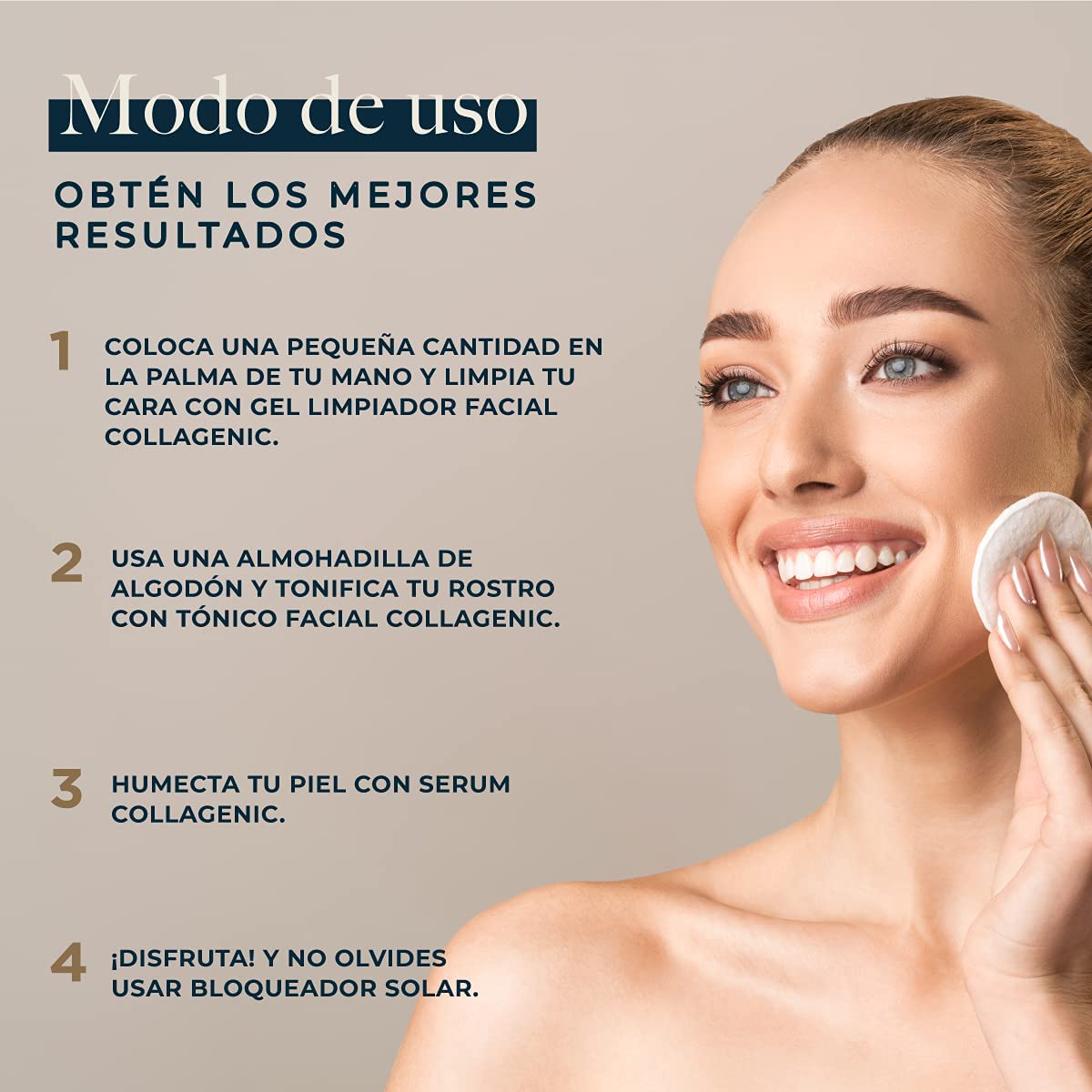 Foto 7 pulgar | Gel Limpiador Facial con Colágeno Collagenic 480 ml