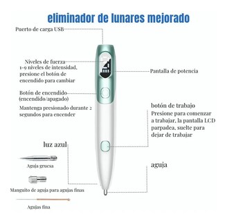 Foto 2 | Pluma Cauterizadora de Verrugas y Pecas Malubero color Blanco