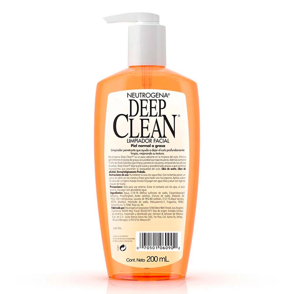 Foto 3 pulgar | Limpiador Facial Neurógena Deep Clean 200 Ml