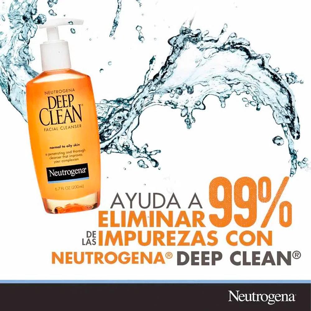 Foto 4 pulgar | Limpiador Facial Neurógena Deep Clean 200 Ml