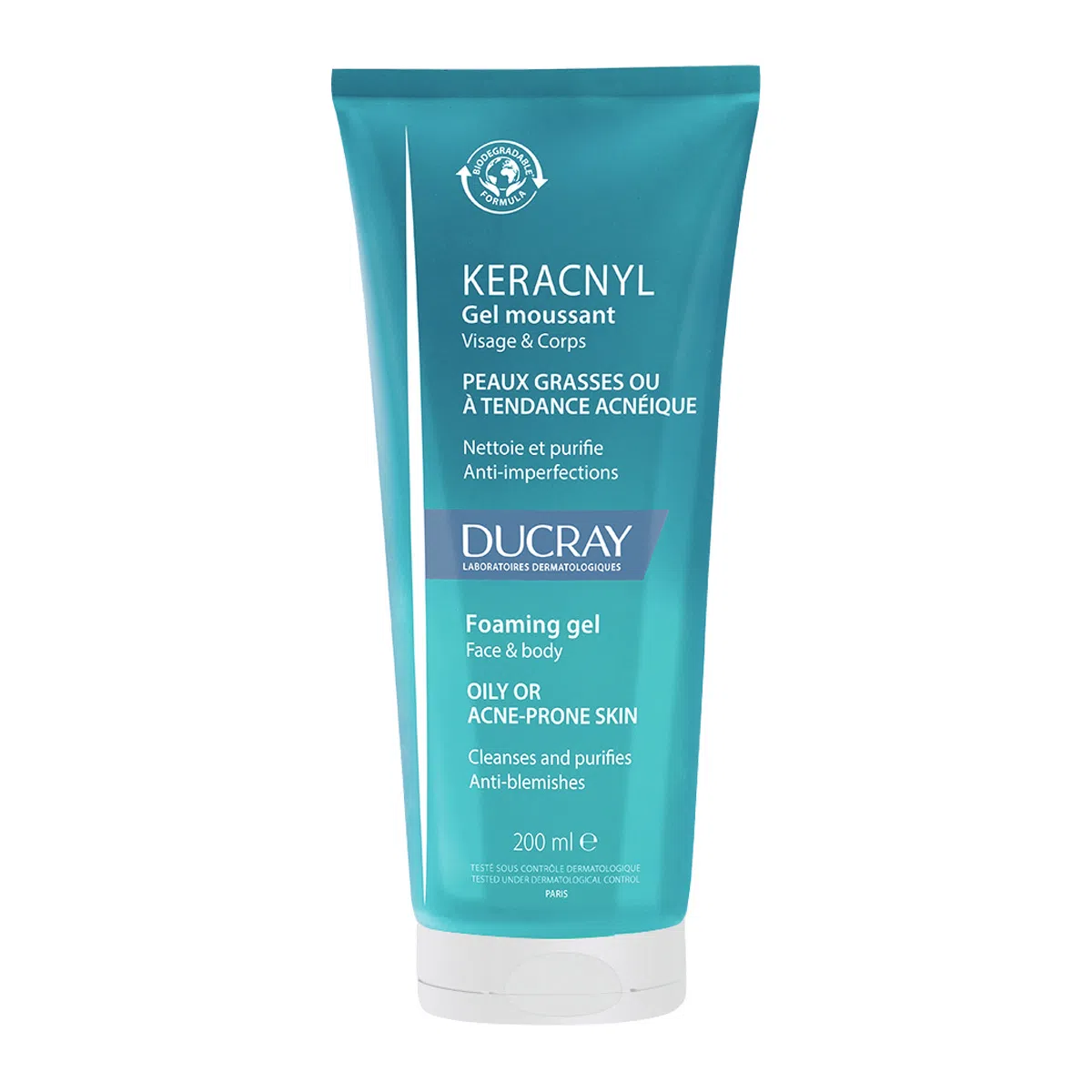 Foto 2 pulgar | Gel Limpiador Facial Ducray Keracnyl 200 ml