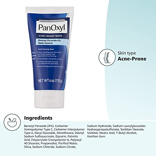 Foto 9 pulgar | Venta Internacional - Panoxyl Antimicrobiano Acné Creamy Wash 4% de Peróxido de Benzoilo 6 Oz