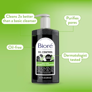 Foto 7 | Limpiador Facial Bioré Charcoal con Carbón Natural para Piel Grasa 200 ml 3 Piezas - Venta Internacional