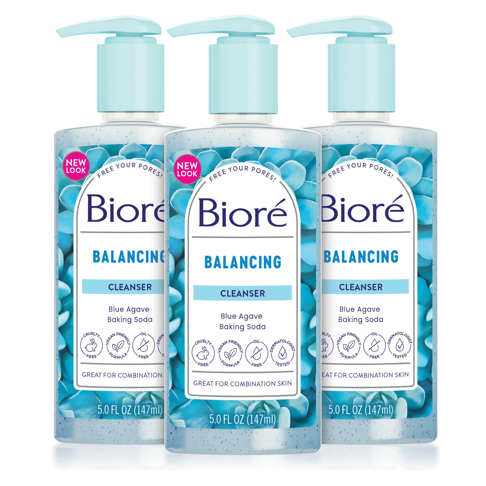 Foto 1 | Jabón Facial Bioré Balancing Ph Balanced 147 ml 3 Piezas - Venta Internacional