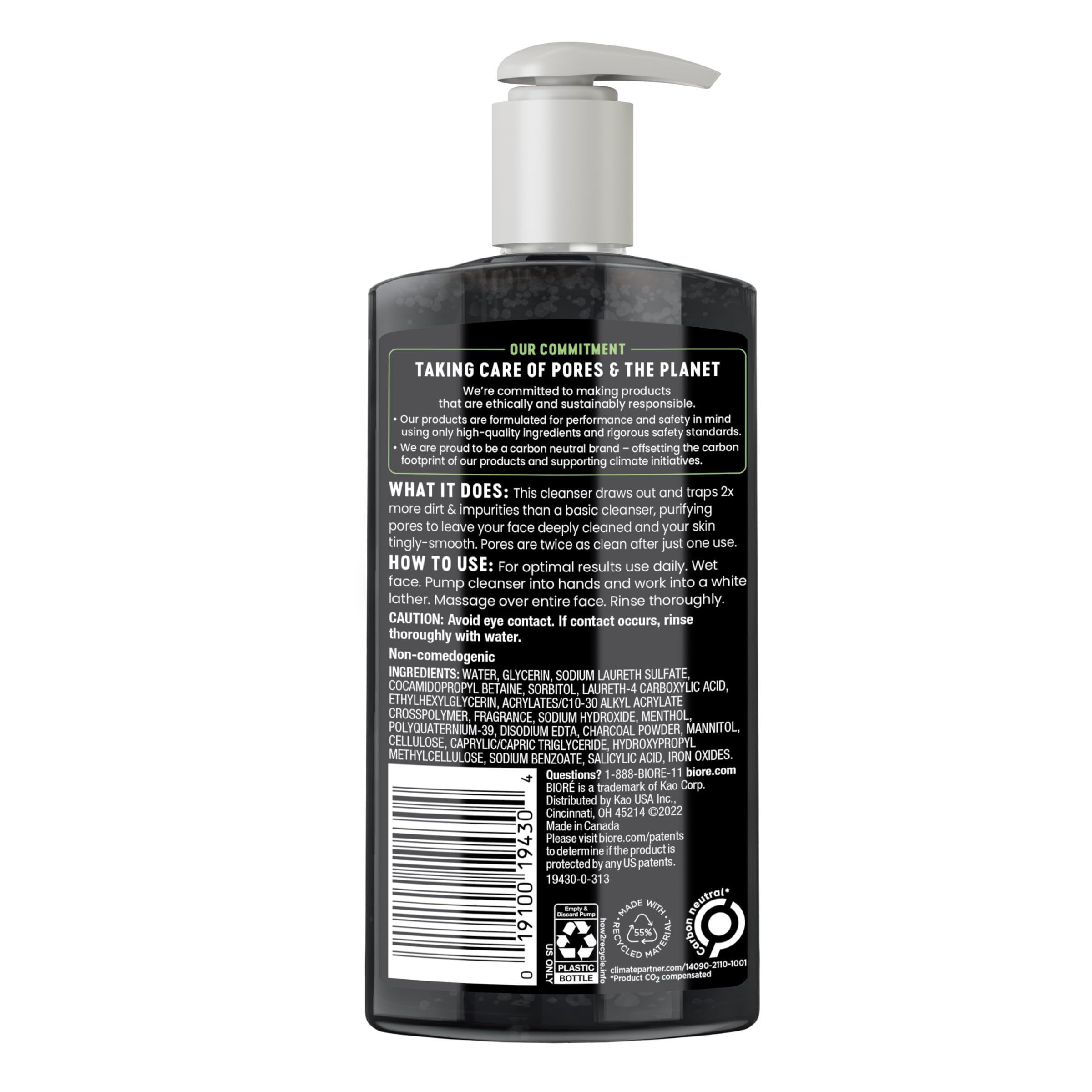 Foto 8 pulgar | Limpiador Facial Bioré Deep Pore Charcoal Wash  200 ml - Venta Internacional