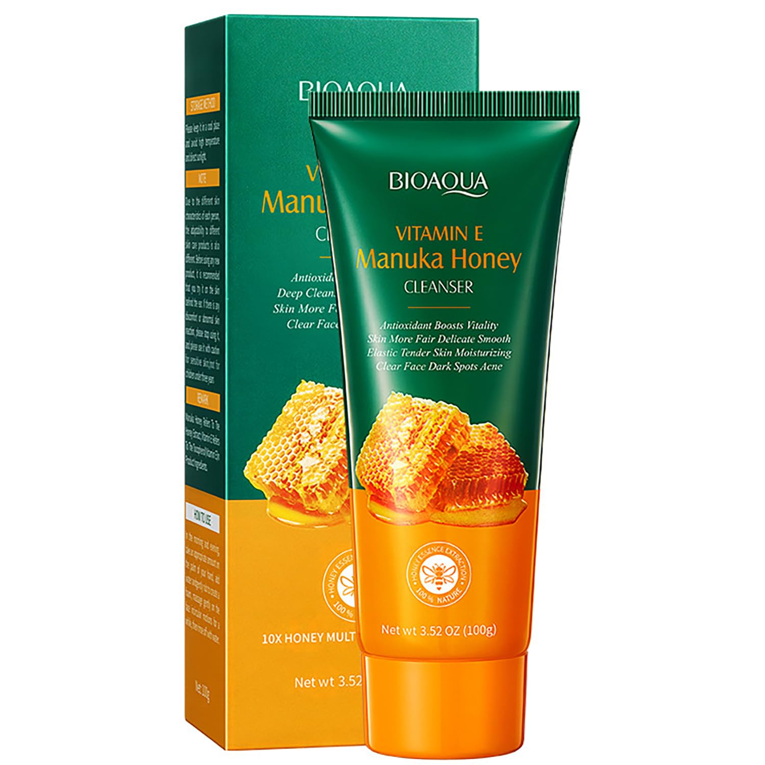 Foto 2 pulgar | Limpiador Facial Bioaqua Miel De Manuka Con Vitamina E 100ml - Venta Internacional.