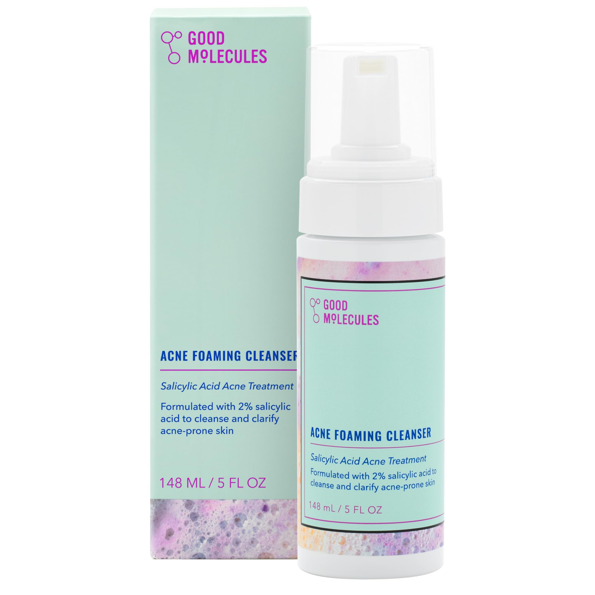 Espuma Antiacné Cleanser Good Molecules Con Ácido Salicílico, 148 Ml - Venta Internacional.