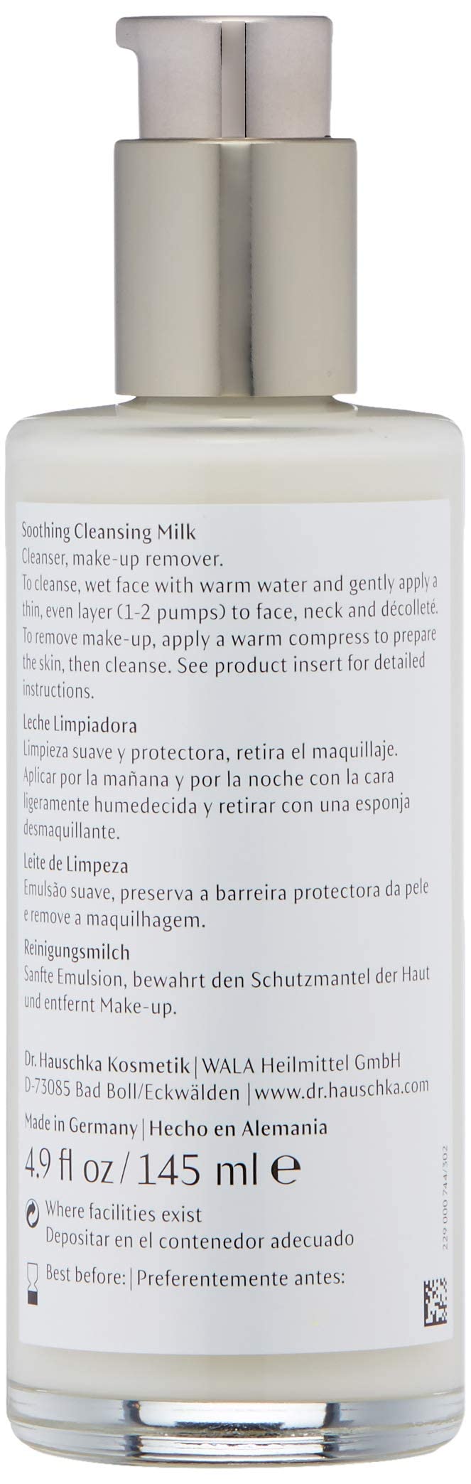 Foto 2 | Leche Limpiadora Dr. Hauschka Calmante para Pieles Sensibles 145 ml - Venta Internacional