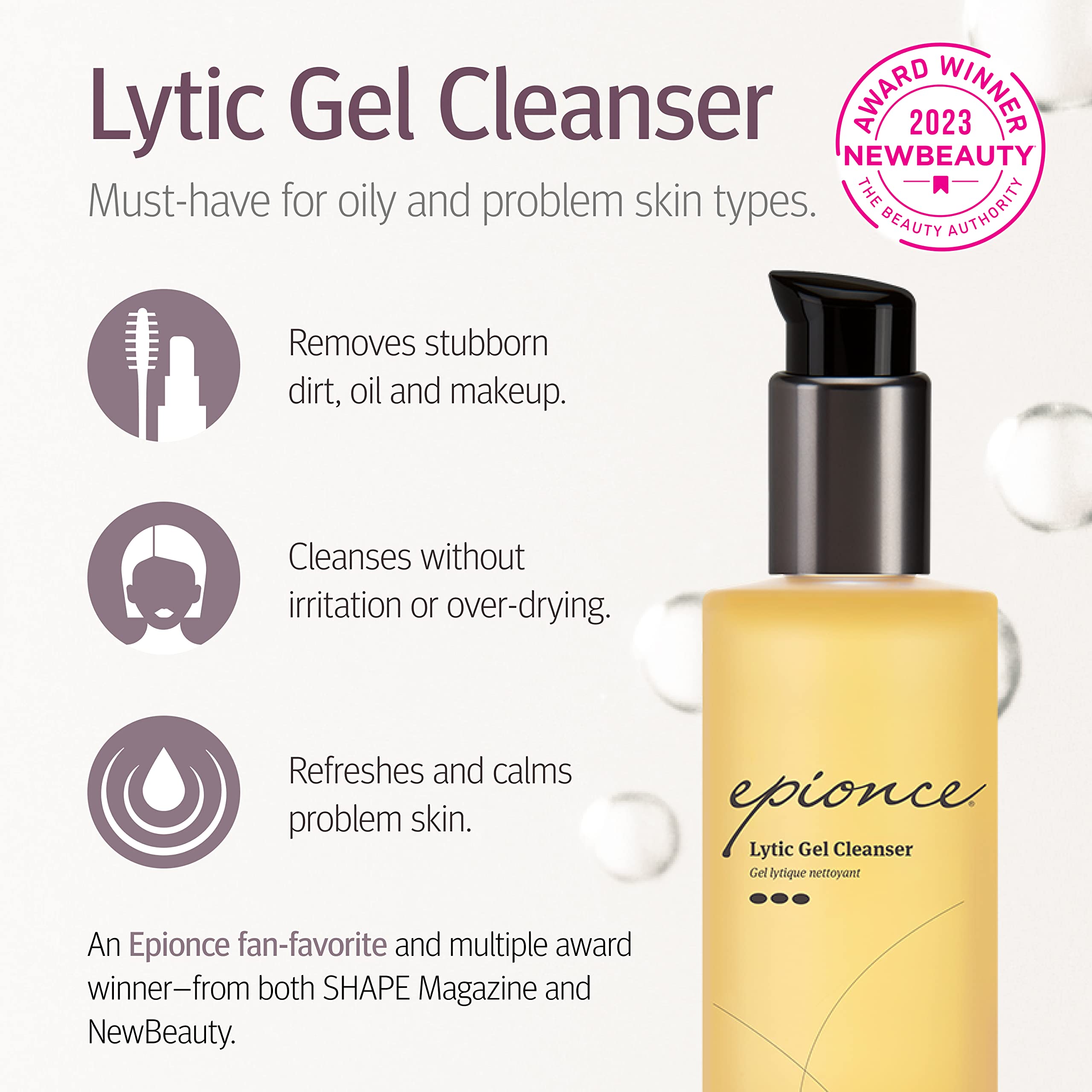 Foto 3 pulgar | Gel Limpiador Epionce Lytic Para Pieles Grasas Y Con Problemas, 100 Ml - Venta Internacional.