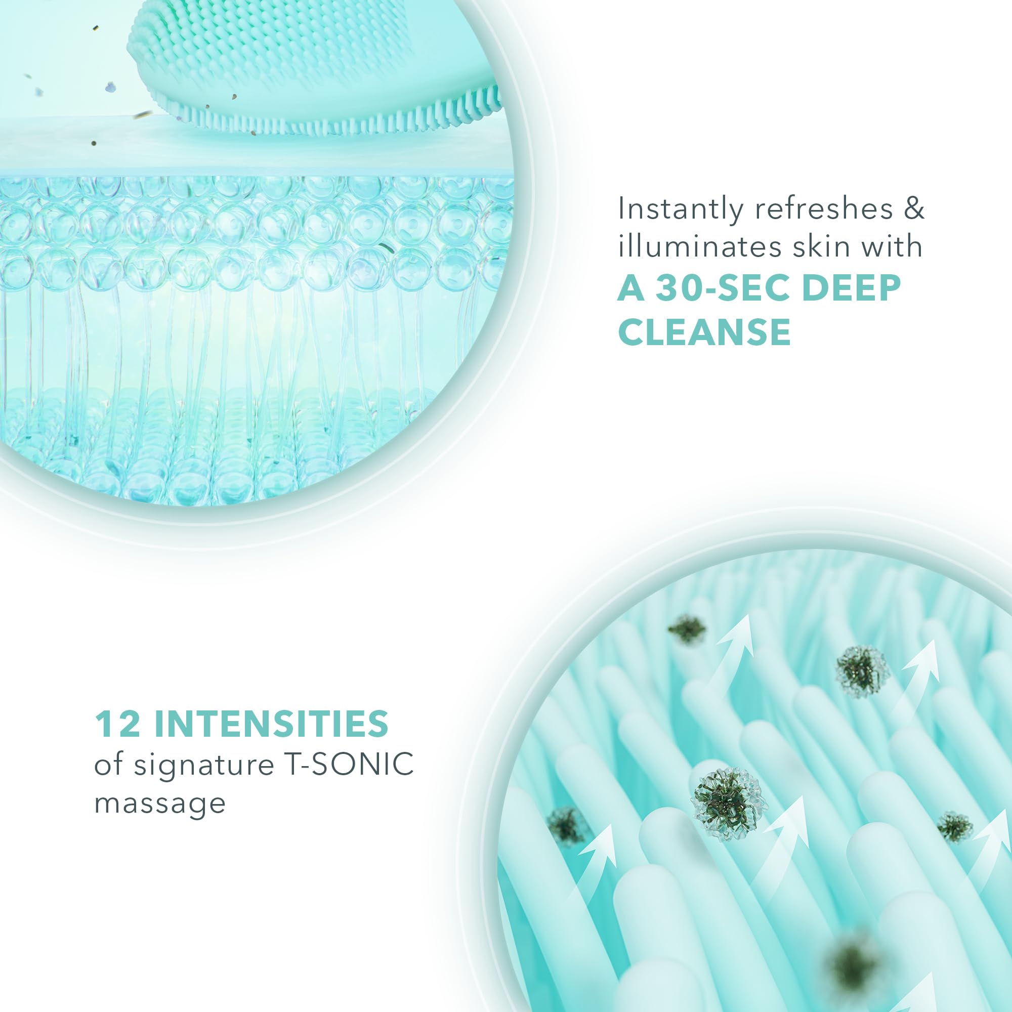 Foto 3 | Cepillo De Limpieza Facial De Silicona Foreo Luna Mini 3 Mint - Venta Internacional.