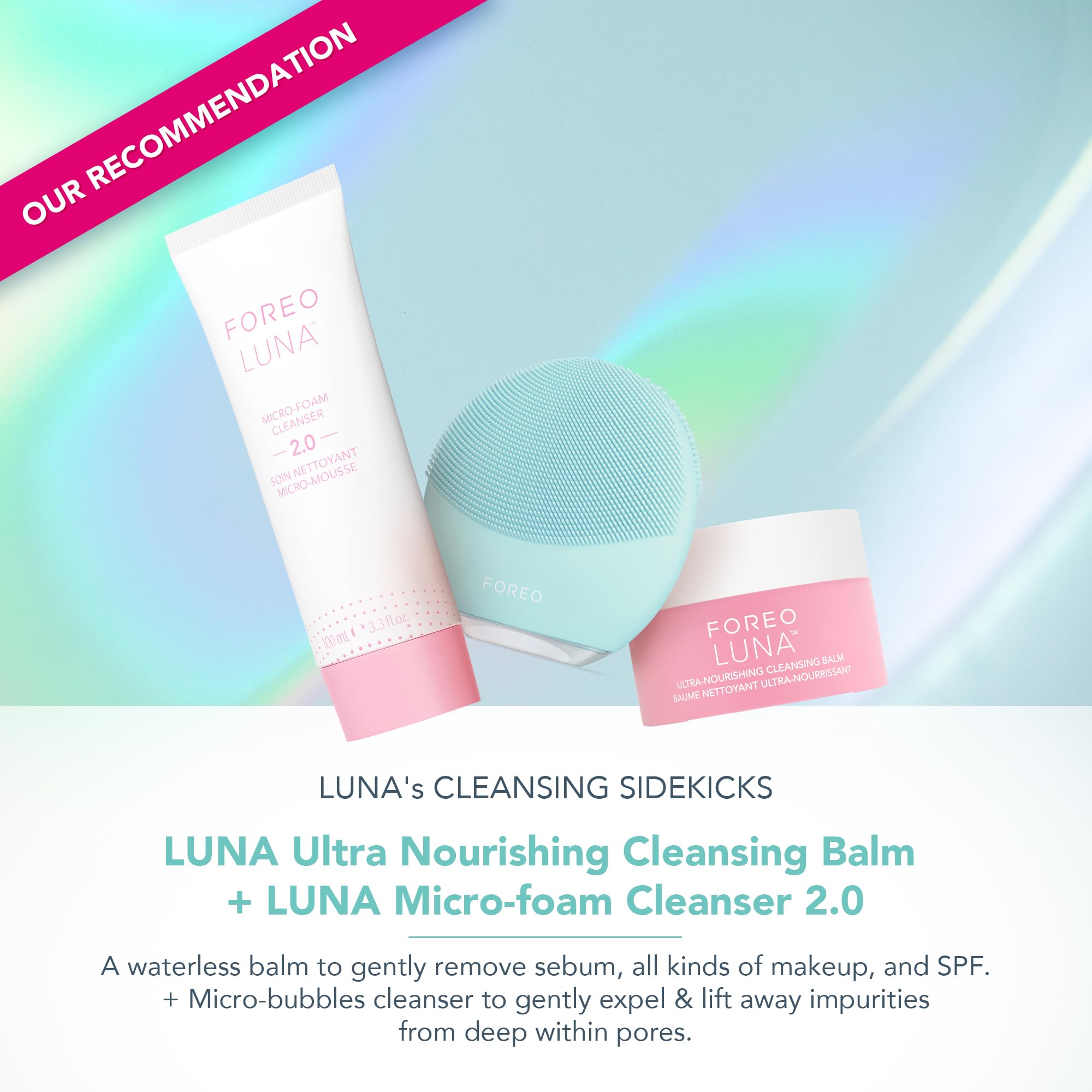 Foto 4 | Cepillo De Limpieza Facial De Silicona Foreo Luna Mini 3 Mint - Venta Internacional.
