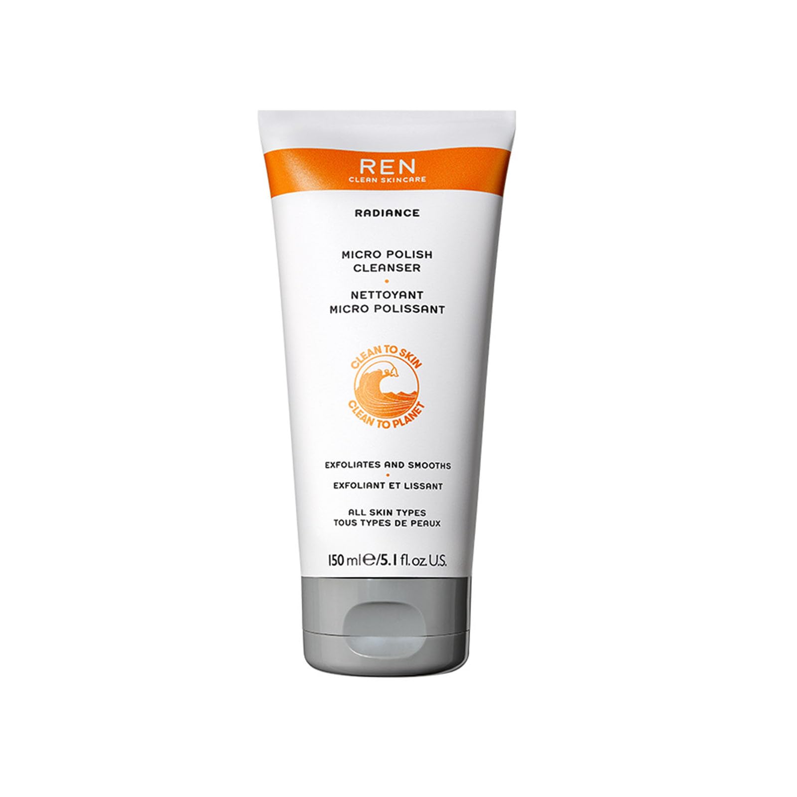 Limpiador Ren Clean Skincare, Microesmalte Exfoliante, 150 Ml - Venta Internacional.