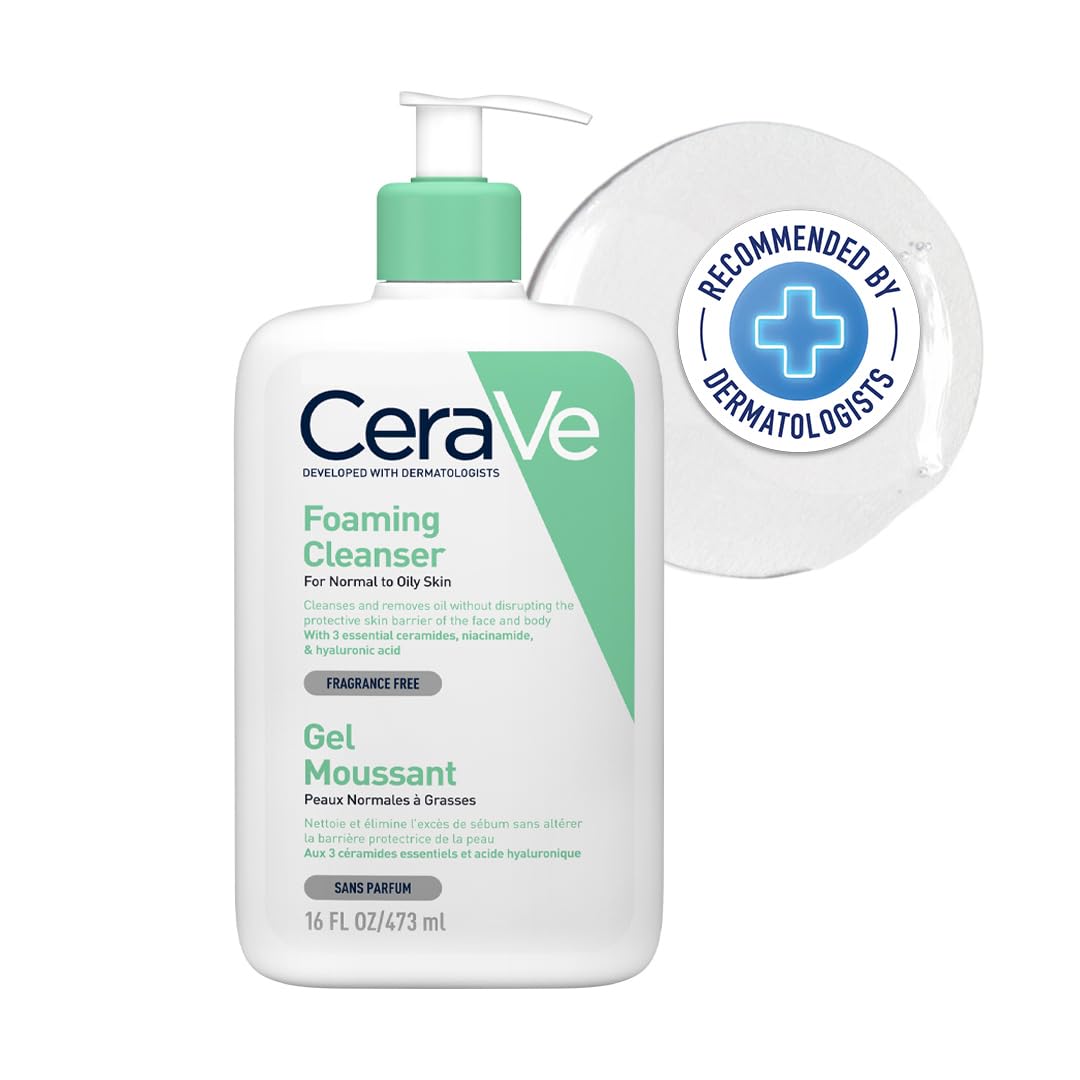 Foto 2 pulgar | Limpiador Cerave Foaming, 473 Ml, Con Niacinamida, Para Pieles Normales A Grasas - Venta Internacional.