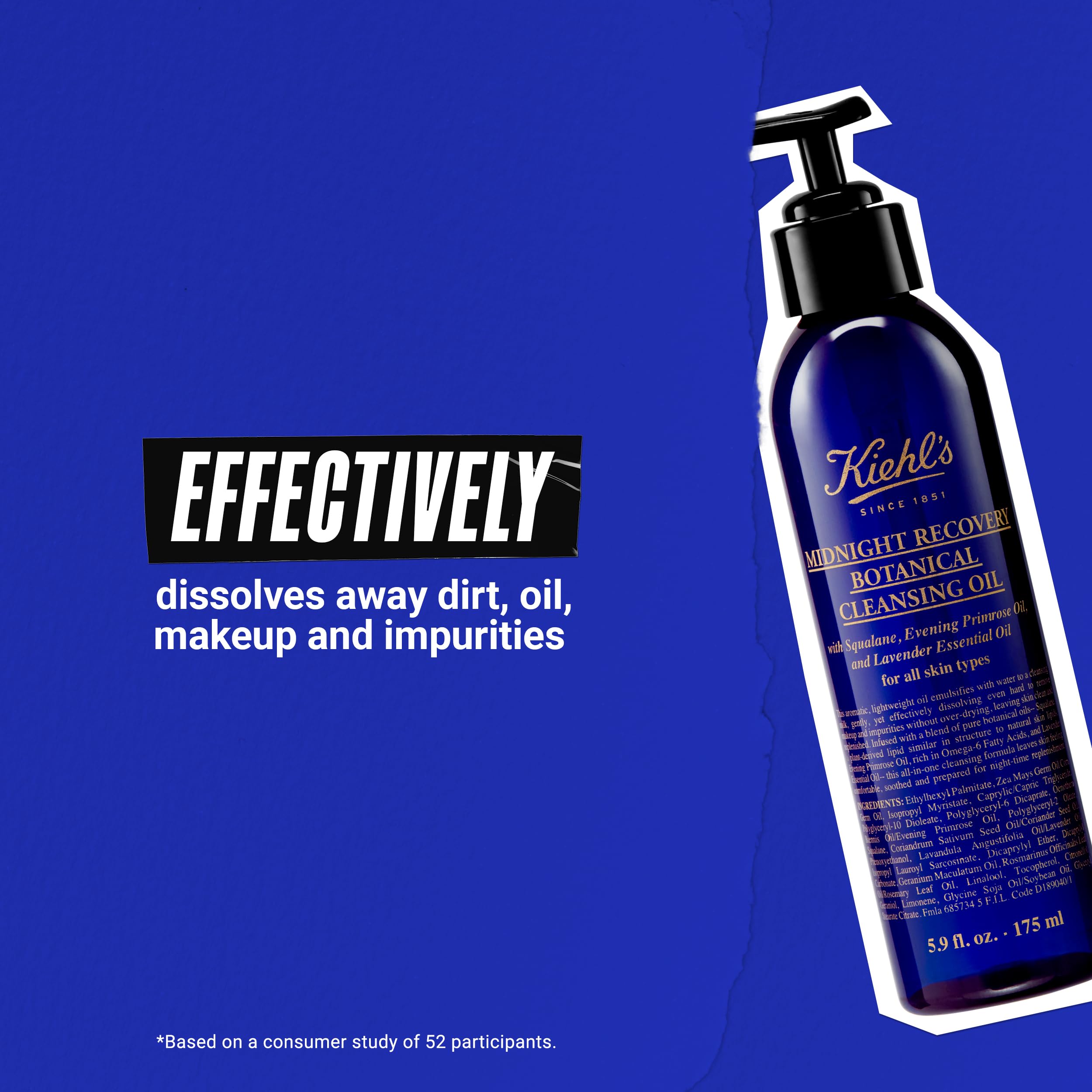 Foto 5 pulgar | Aceite Limpiador Kiehl's Midnight Recovery 175 Ml Con Aceite De Lavanda - Venta Internacional.