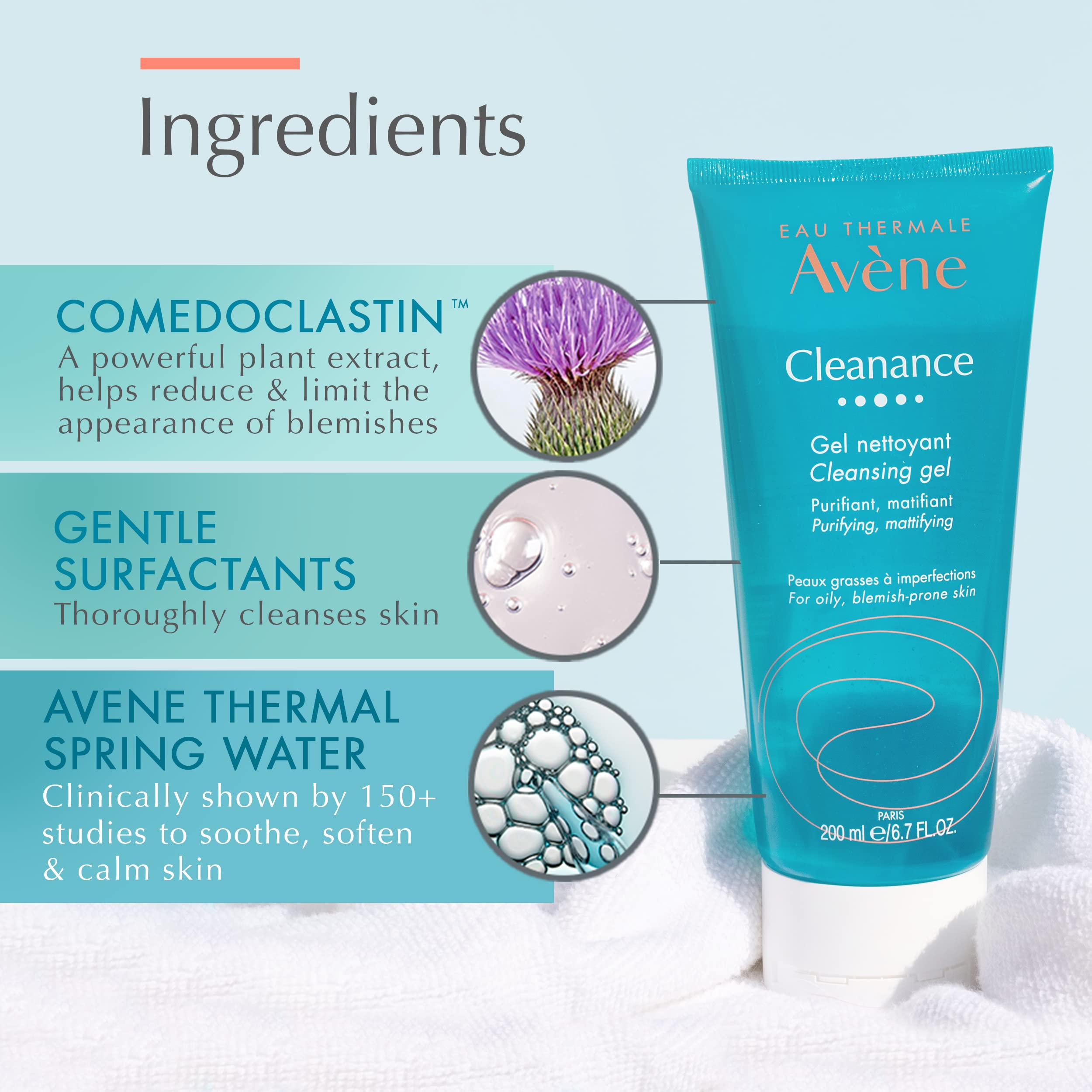 Foto 4 | Gel Limpiador Eau Thermale Avène Cleanance 200 Ml Para Piel Con Imperfecciones - Venta Internacional.