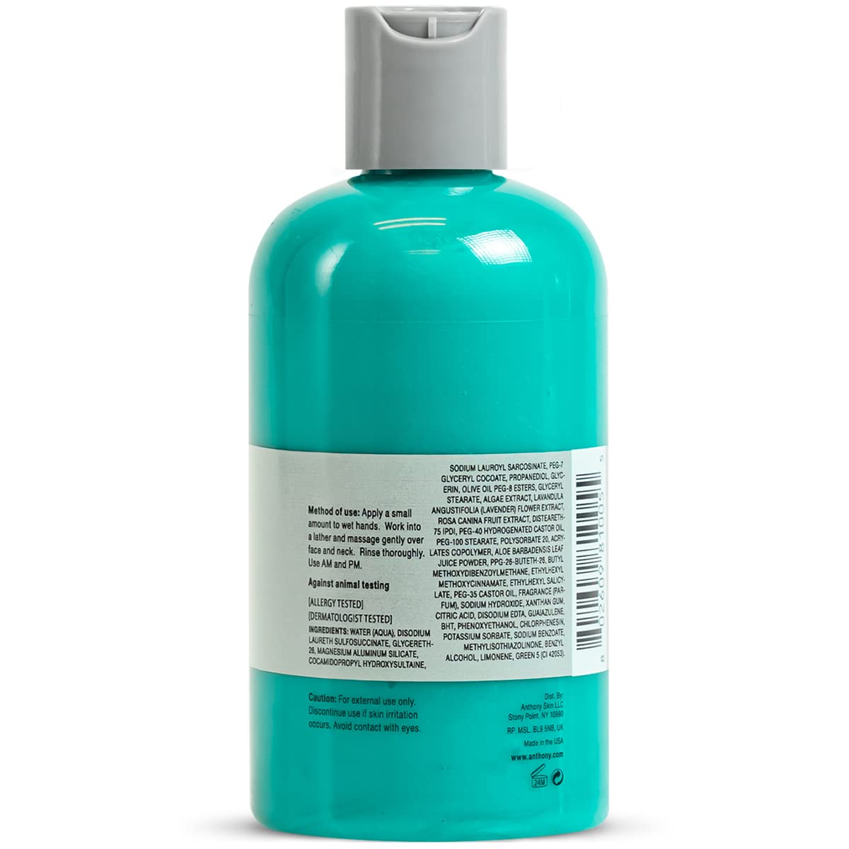 Foto 5 | Limpiador Facial Anthony Algae Con Aloe Vera, Azuleno, 240 Ml - Venta Internacional.