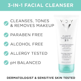 Foto 2 | Limpiador Facial Vichy Pureté Thermale 3 En 1 Para Pieles Sensibles - Venta Internacional.