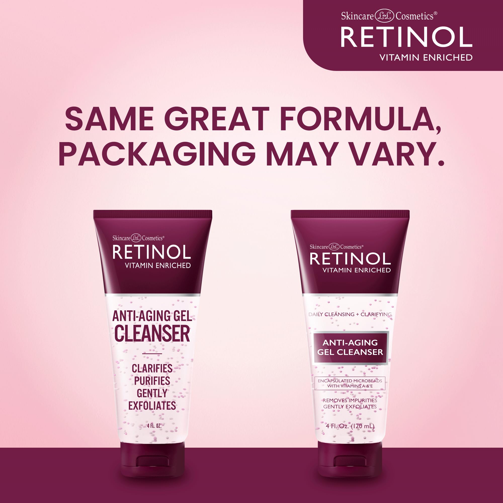 Foto 3 pulgar | Gel Limpiador Antienvejecimiento Con Retinol Y Vitaminas A Y E Para La Piel - Venta Internacional.