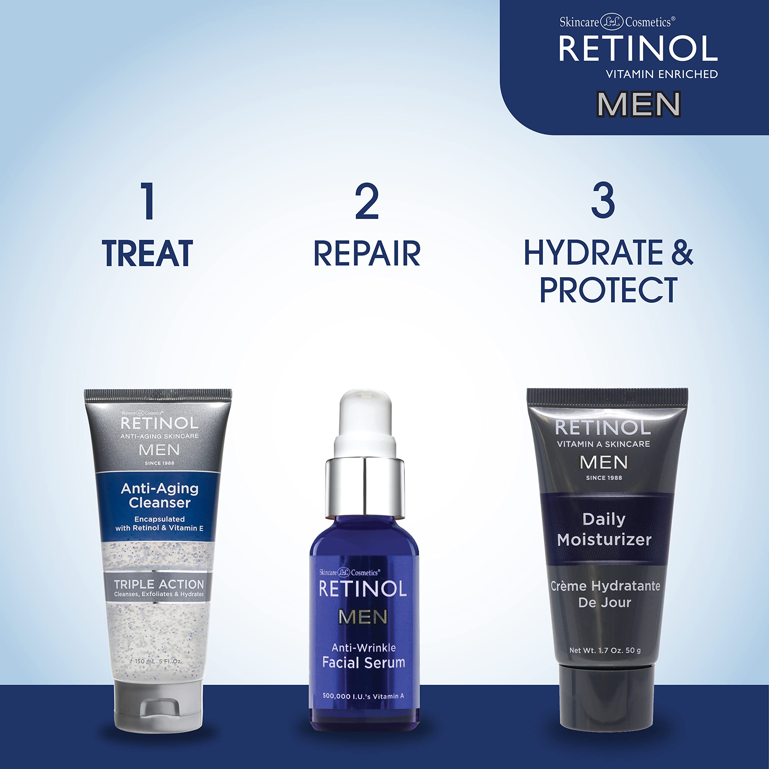 Foto 7 | Limpiador En Gel Cleanser Retinol Para Hombre, 150 Ml - Venta Internacional.