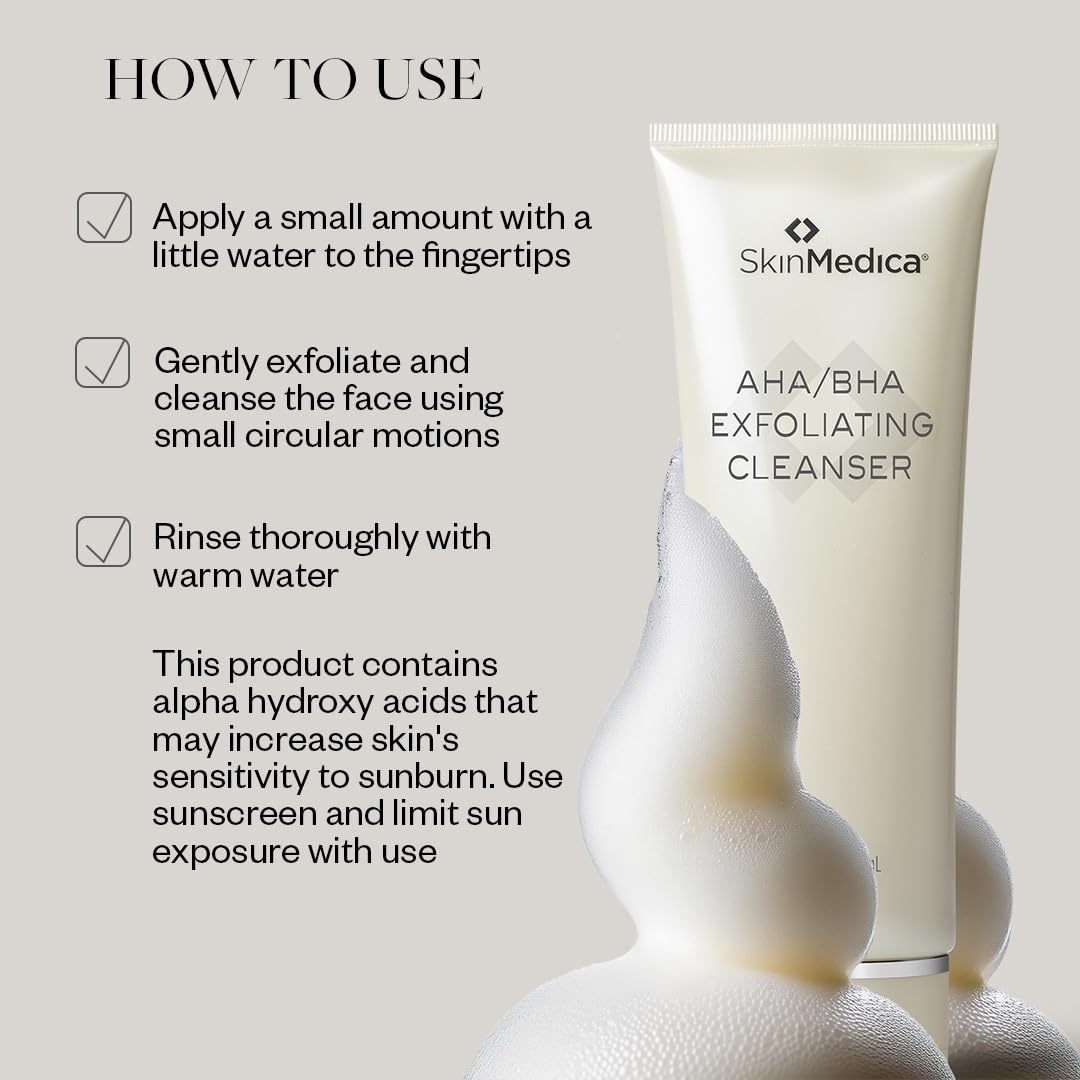 Foto 3 pulgar | Limpiador Exfoliante Skinmedica Aha/bha 180 Ml - Venta Internacional.