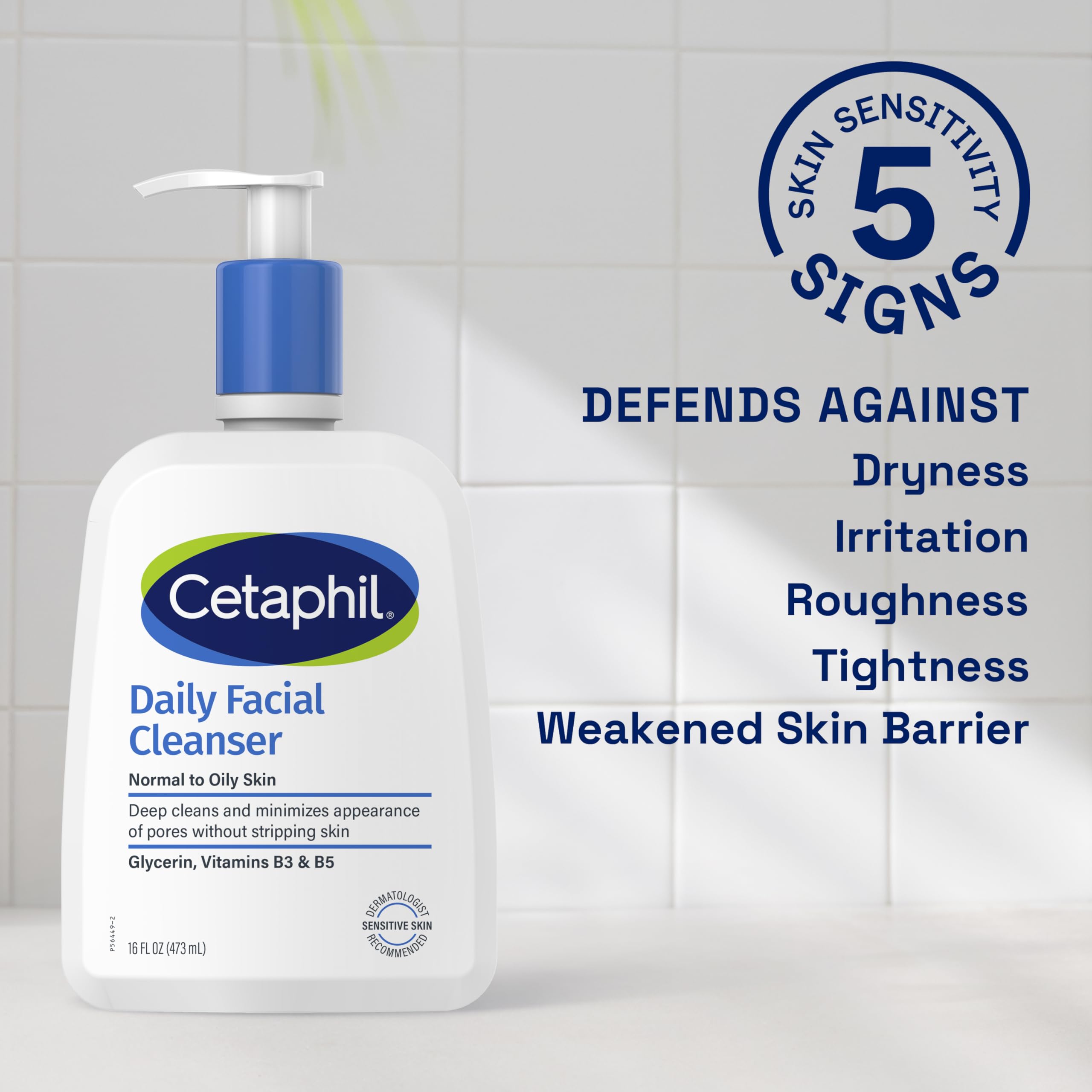 Foto 4 pulgar | Limpiador Facial Diario Face Wash Cetaphil, 240 Ml, Paquete De 3 - Venta Internacional.