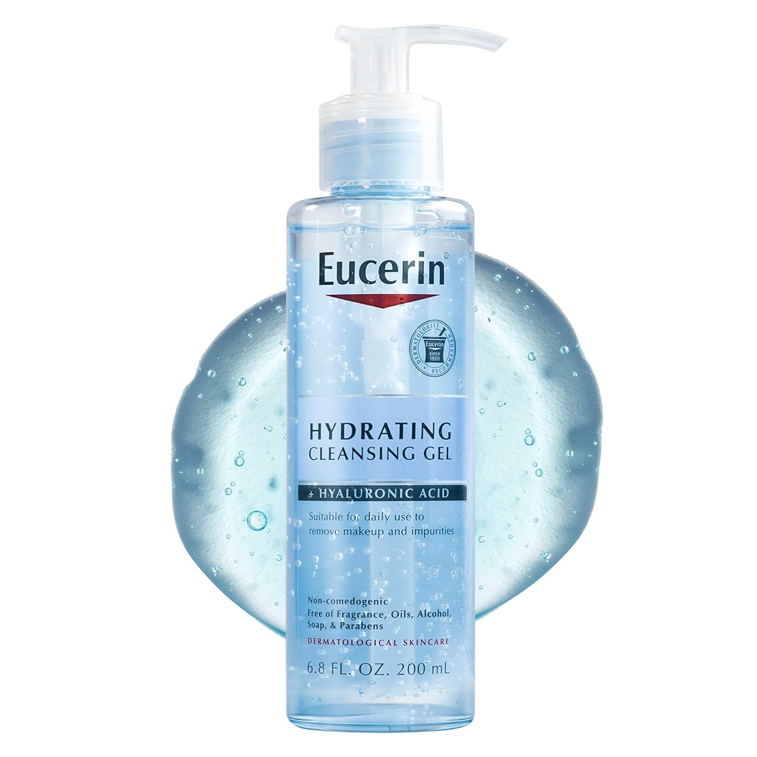 Foto 2 pulgar | Gel Limpiador Eucerin Hydrating Con Ácido Hialurónico, Botella De 200 Ml - Venta Internacional.