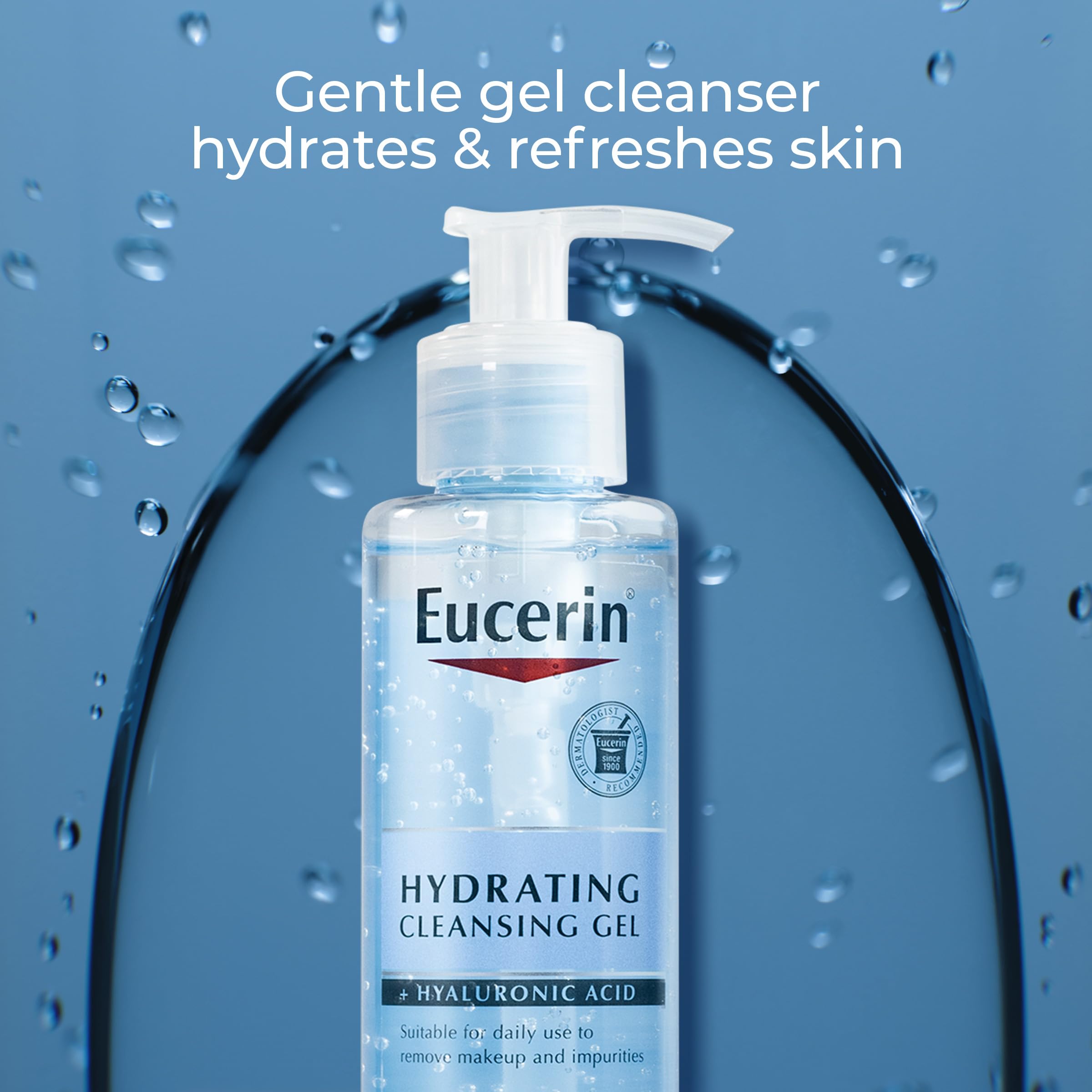 Foto 3 pulgar | Gel Limpiador Eucerin Hydrating Con Ácido Hialurónico, Botella De 200 Ml - Venta Internacional.