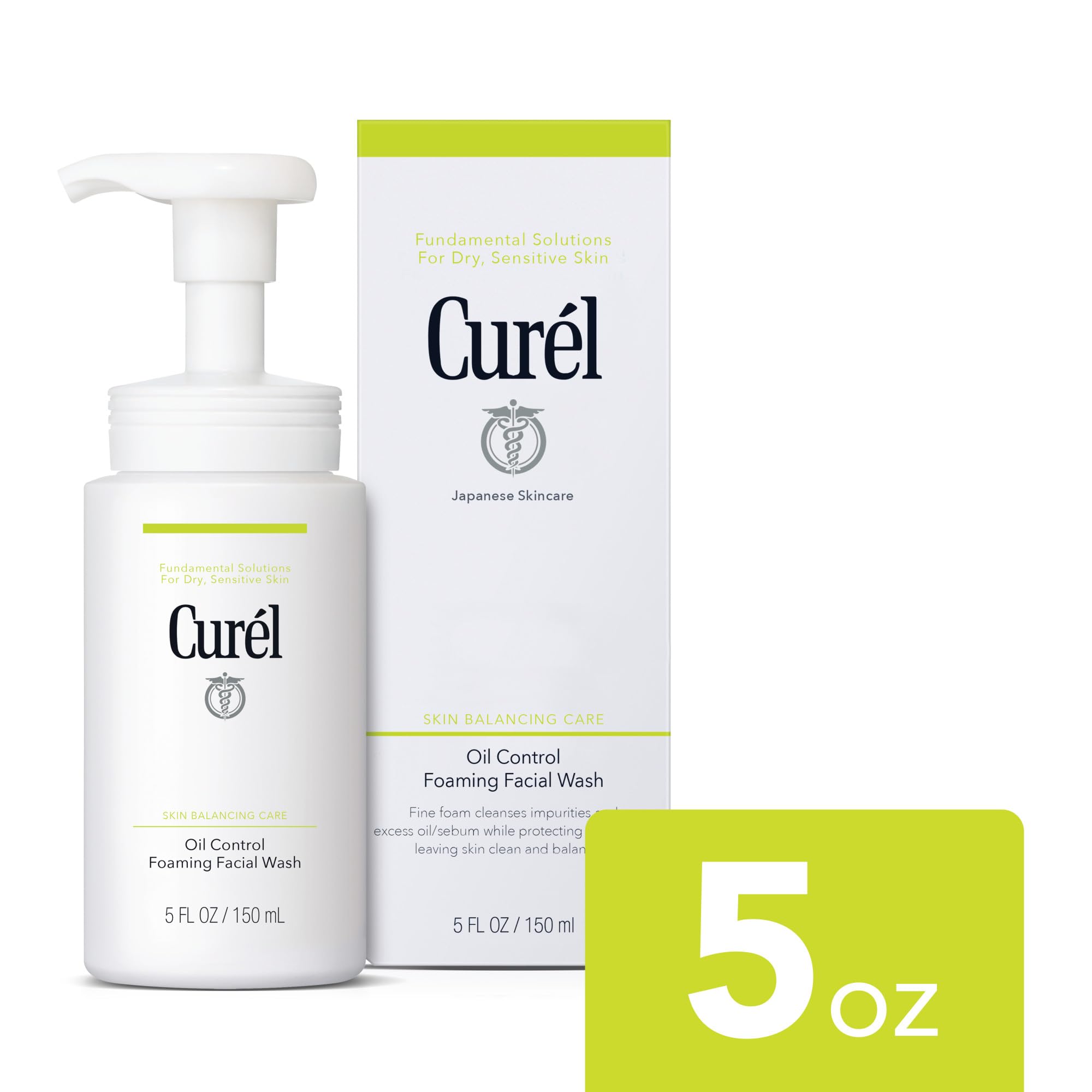 Foto 3 pulgar | Jabón Facial Curel Oil Control Foaming 150 Ml Para Piel Seca Y Sensible - Venta Internacional.